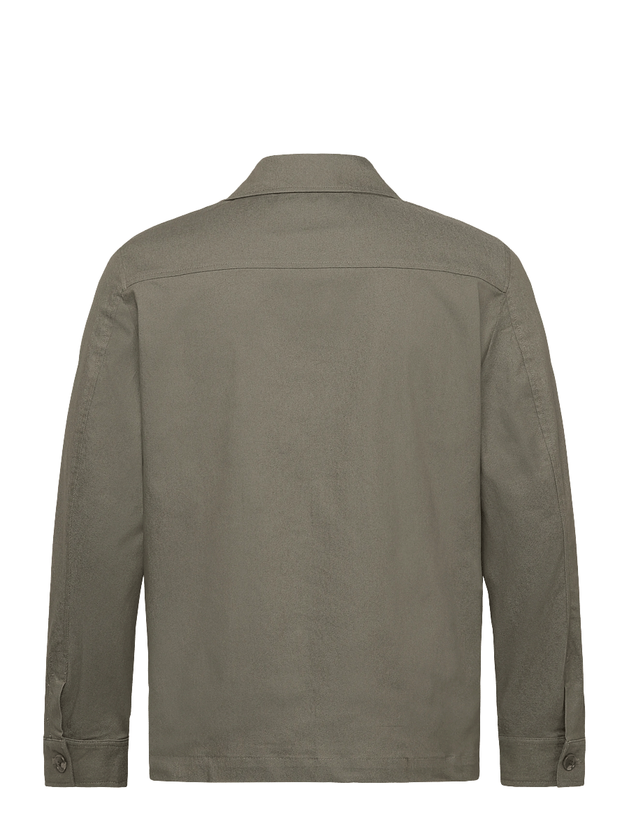 Lindbergh Black - Stretch cotton overshirt - paitatakit - army - 1