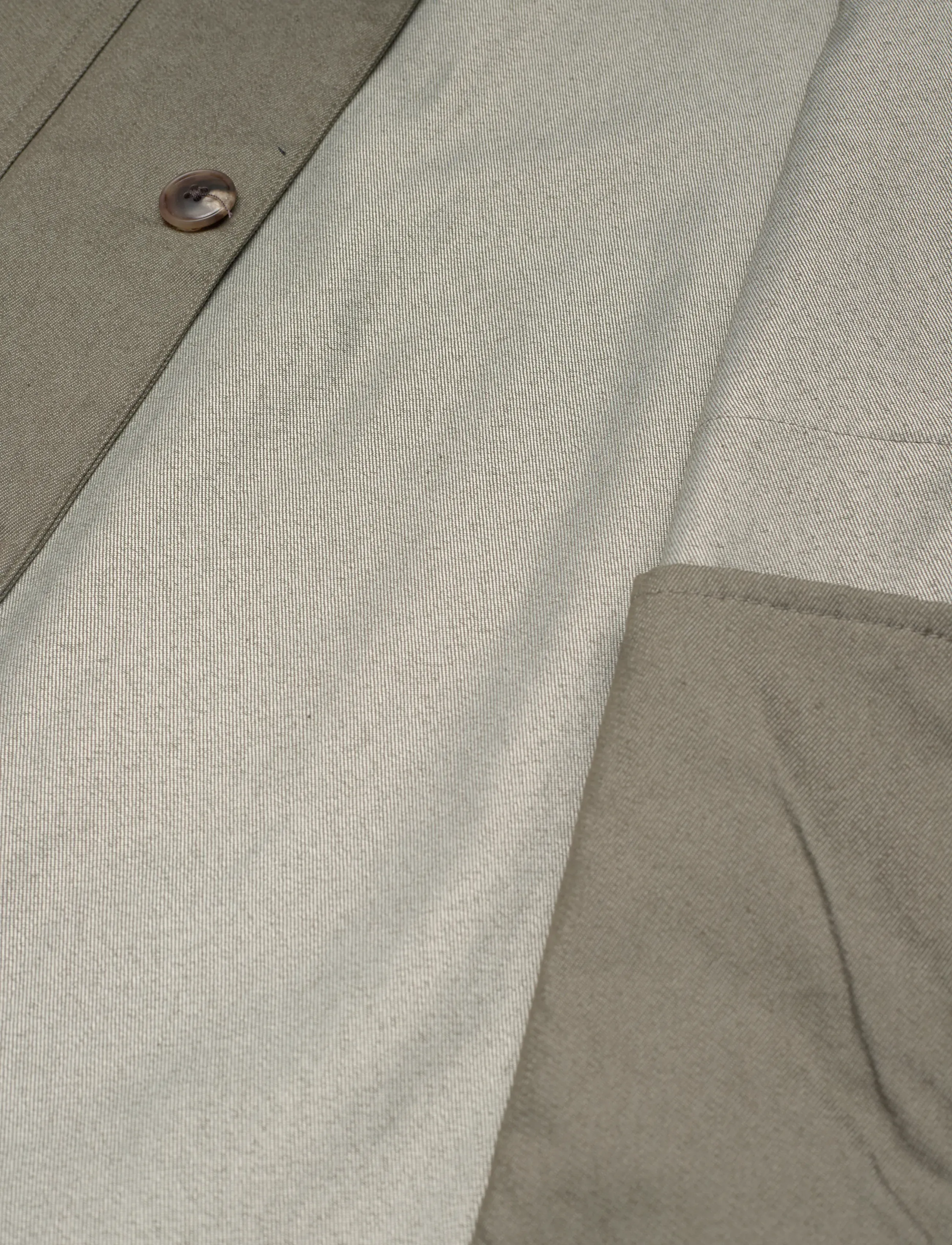 Lindbergh Black - Stretch cotton overshirt - overshirts - army - 4