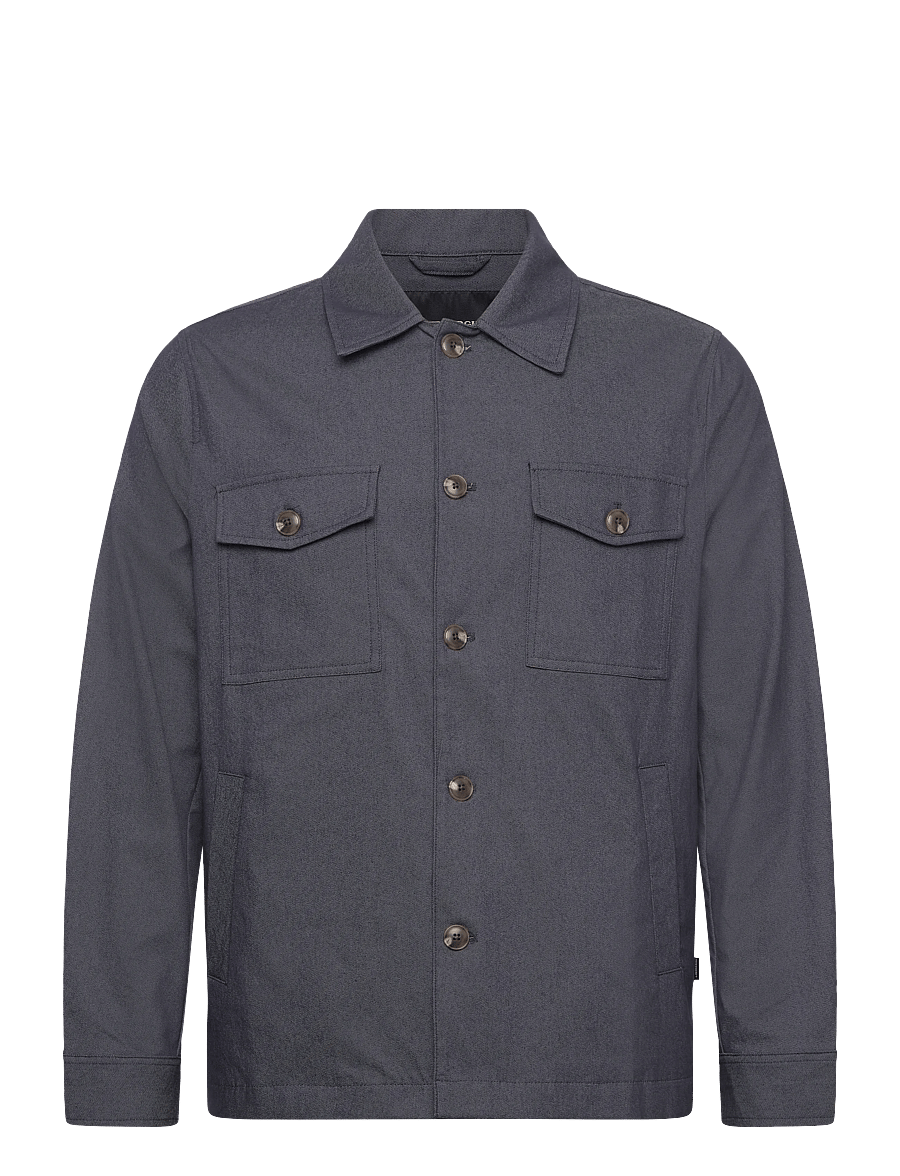 Lindbergh Black - Stretch cotton overshirt - paitatakit - dk blue - 0