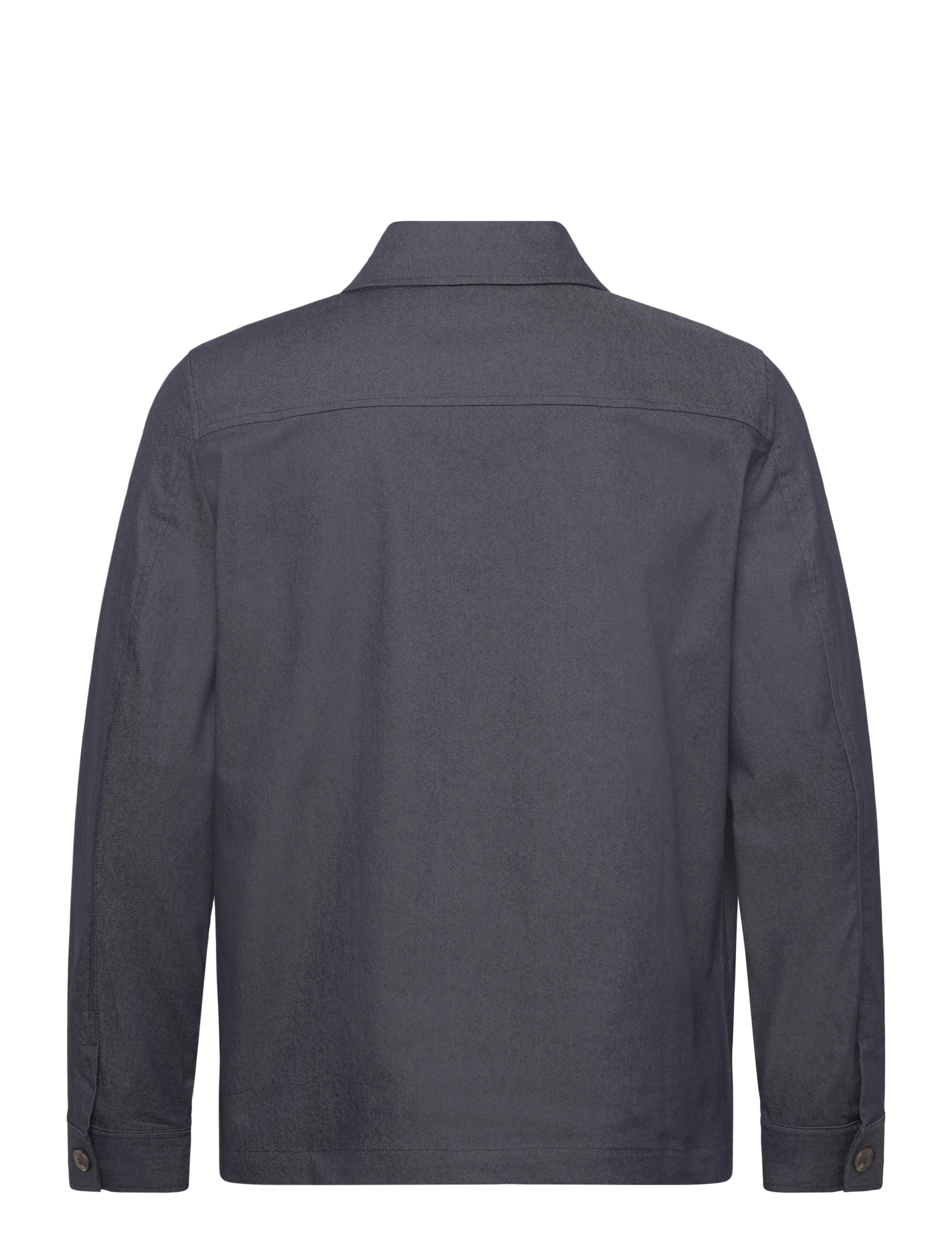 Lindbergh Black - Stretch cotton overshirt - overshirts - dk blue - 1