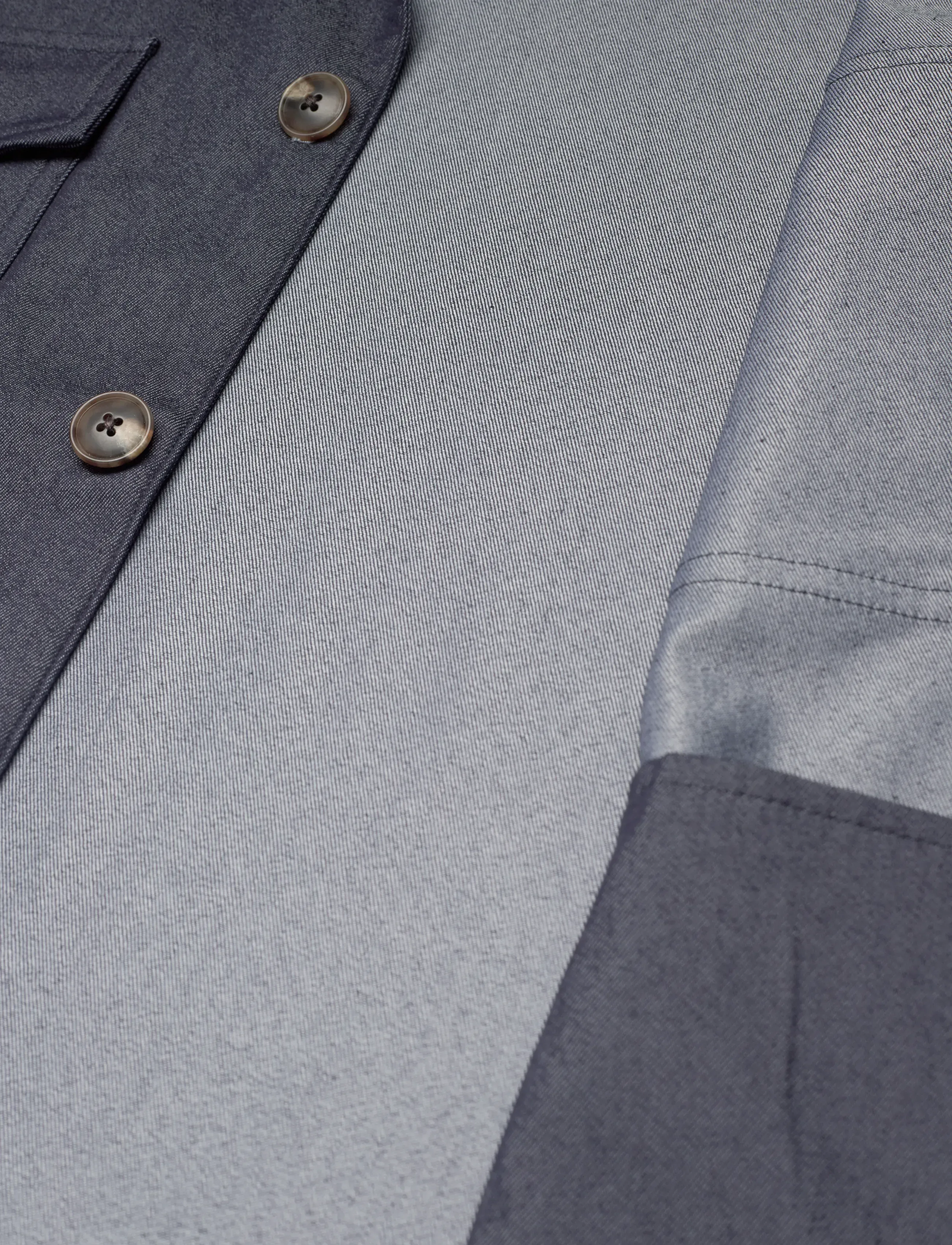 Lindbergh Black - Stretch cotton overshirt - overshirts - dk blue - 4