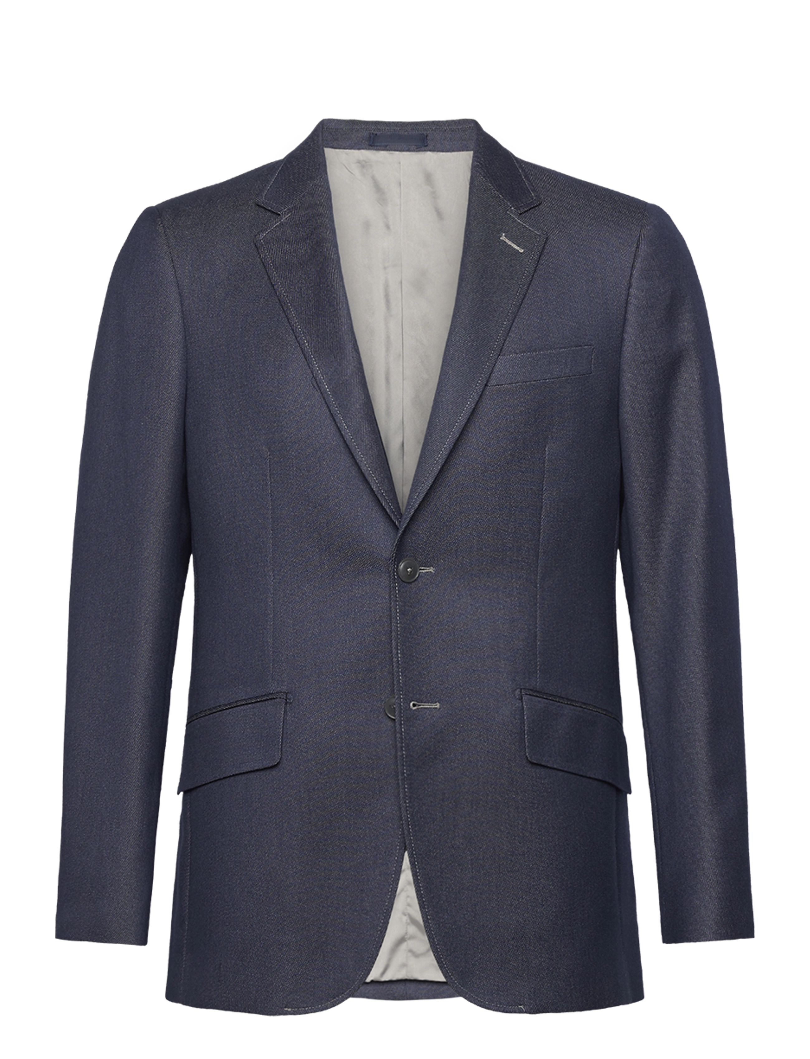 LINDBERGH Schwarz Denim Look Stretch Blazer Navy - 48 - Herren