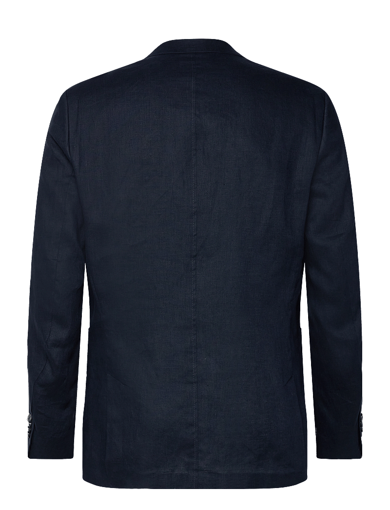 Lindbergh Black - Half lined linen blazer - einreiher - dk blue - 1
