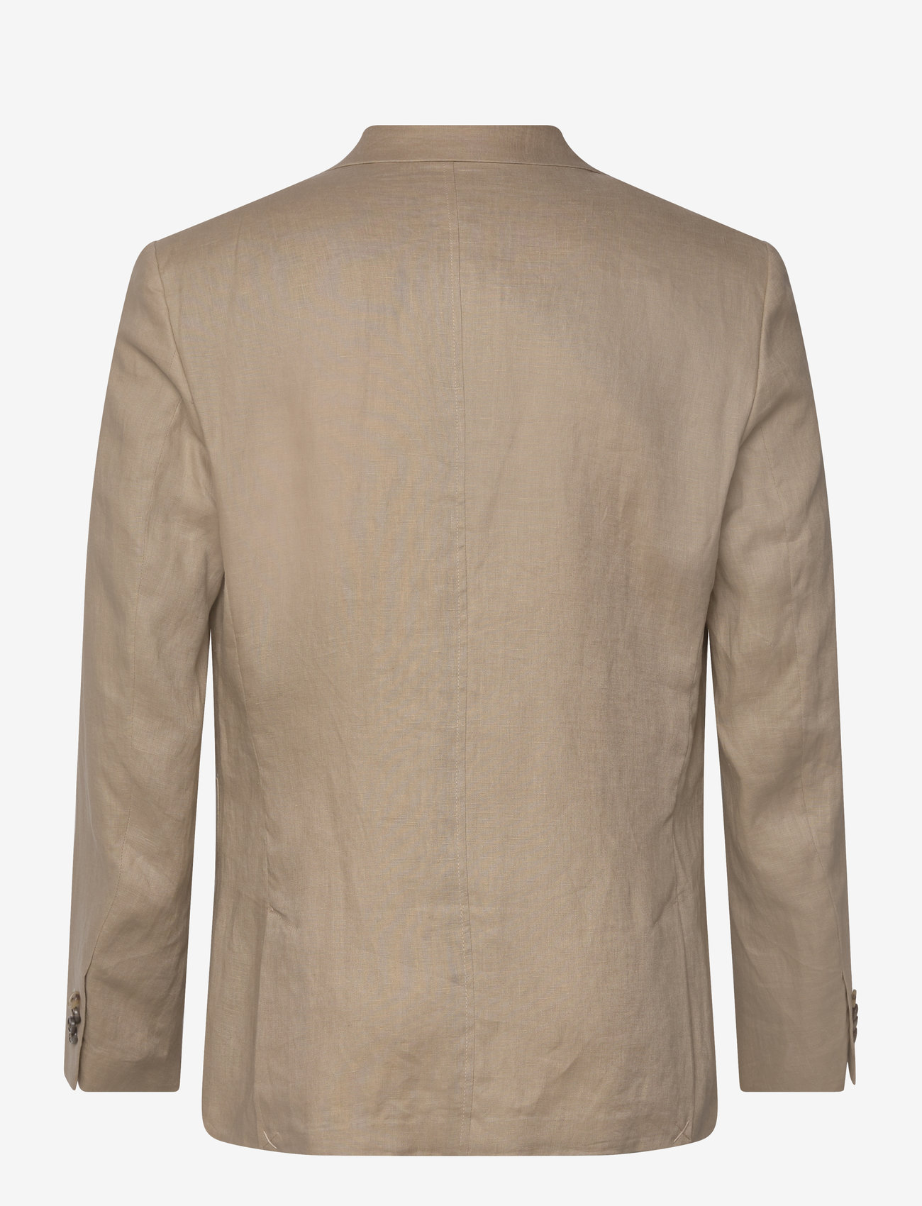 Lindbergh Black - Half lined linen blazer - enkeltradede blazere - sand - 1