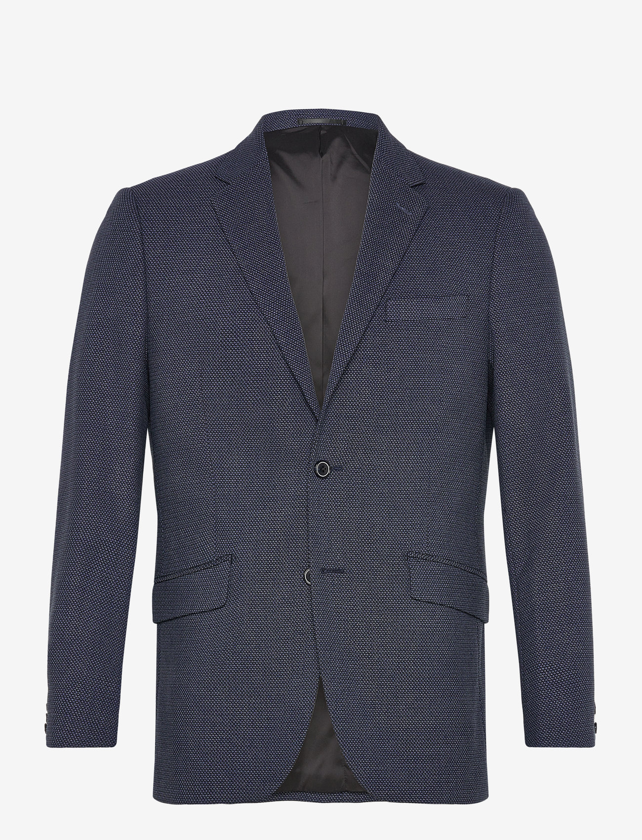 Lindbergh Black - Dobby stretch blazer - Ühe rinnatisega pintsakud - blue mix - 0