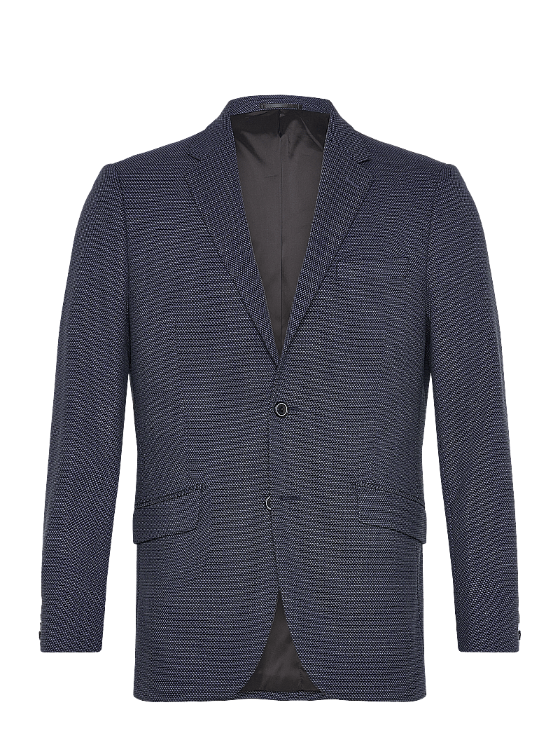 Lindbergh Black - Dobby stretch blazer - Ühe rinnatisega pintsakud - blue mix - 0