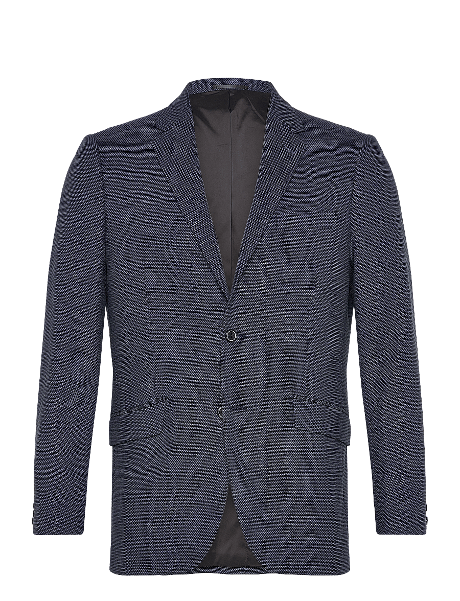 Lindbergh Black - Dobby stretch blazer - Ühe rinnatisega pintsakud - blue mix - 0