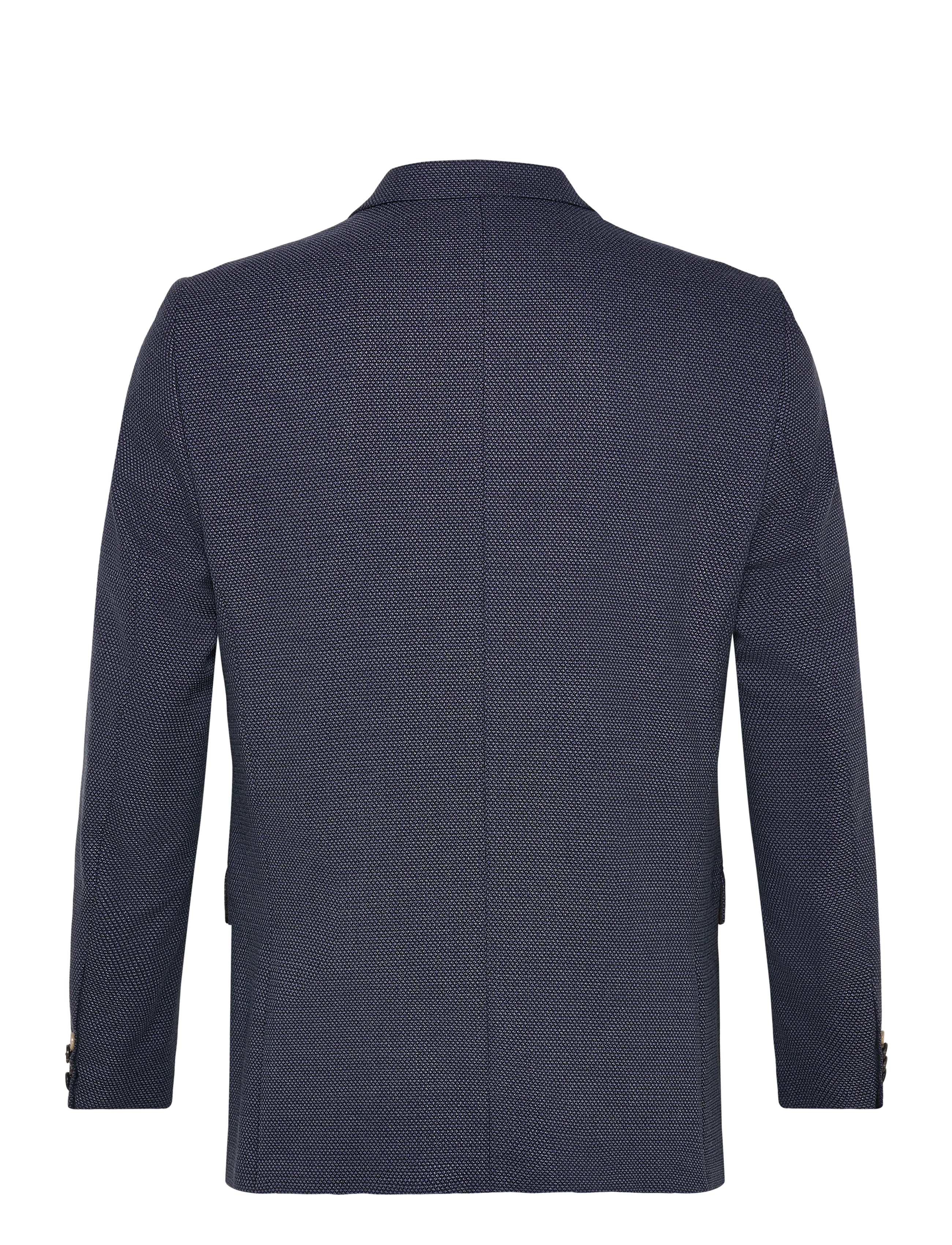 Lindbergh Black - Dobby stretch blazer - einreiher - blue mix - 1