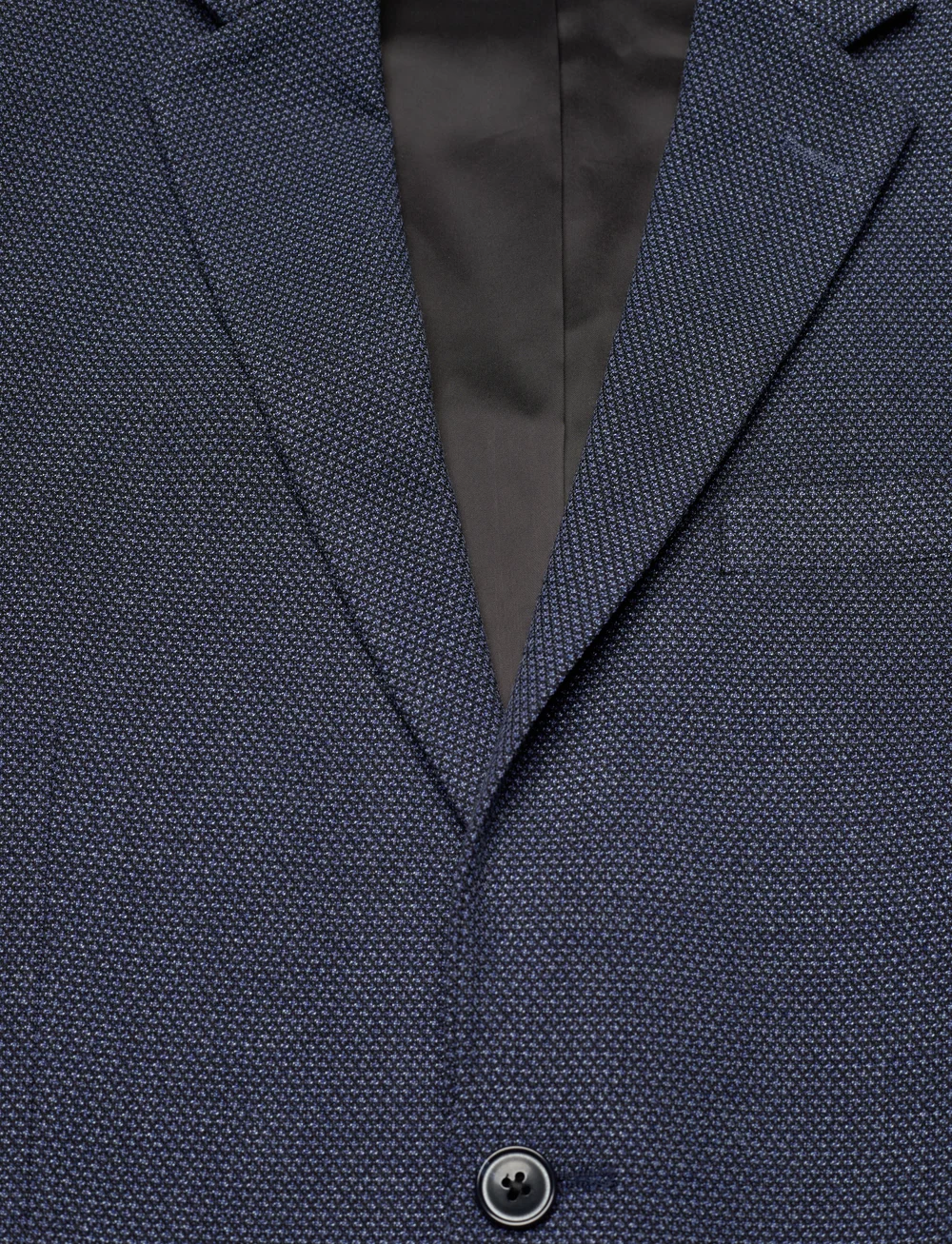 Lindbergh Black - Dobby stretch blazer - single breasted blazers - blue mix - 2