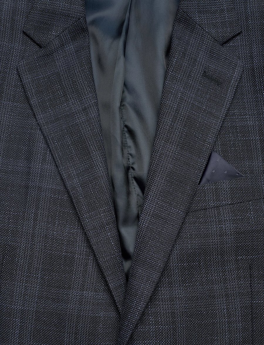 Lindbergh Black - Dobby check blazer - einreiher - navy - 2