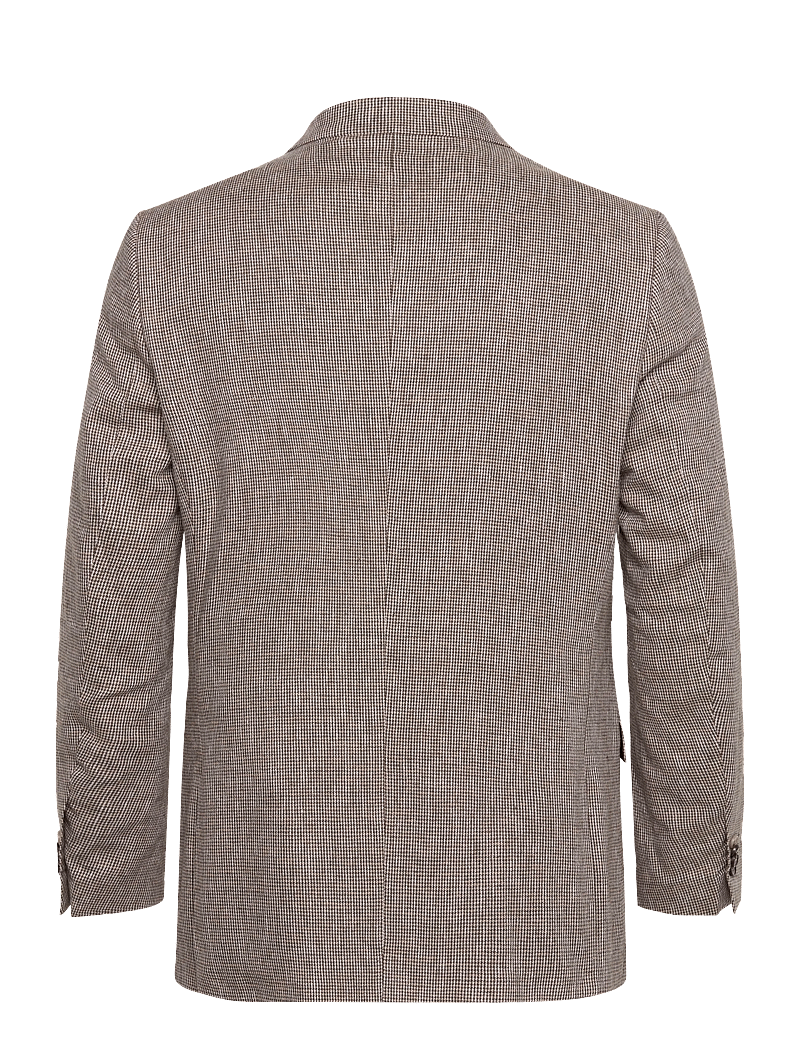 Lindbergh Black - Linen blend houndstooth blazer - Ühe rinnatisega pintsakud - dk sand mix - 1