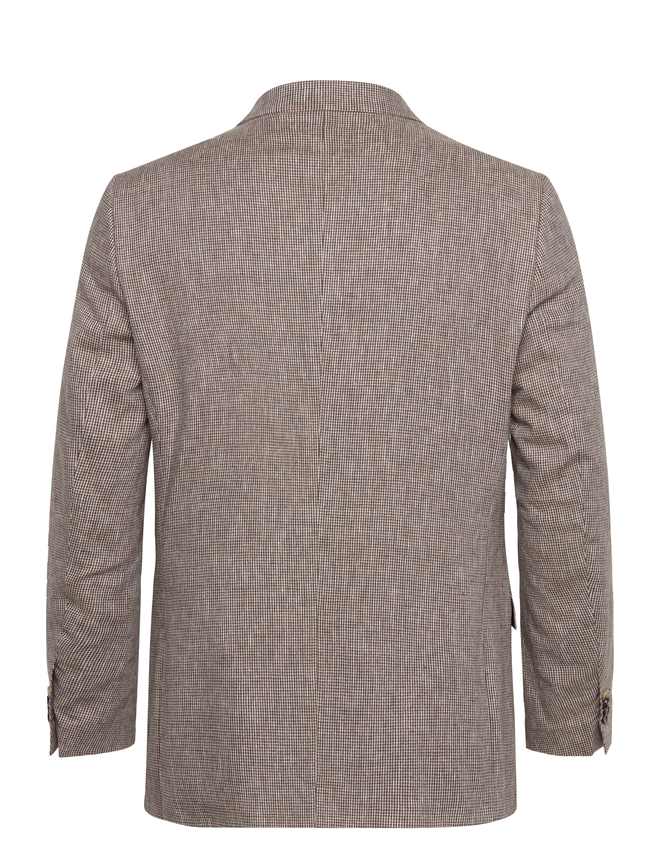 Lindbergh Black - Linen blend houndstooth blazer - einreiher - dk sand mix - 1