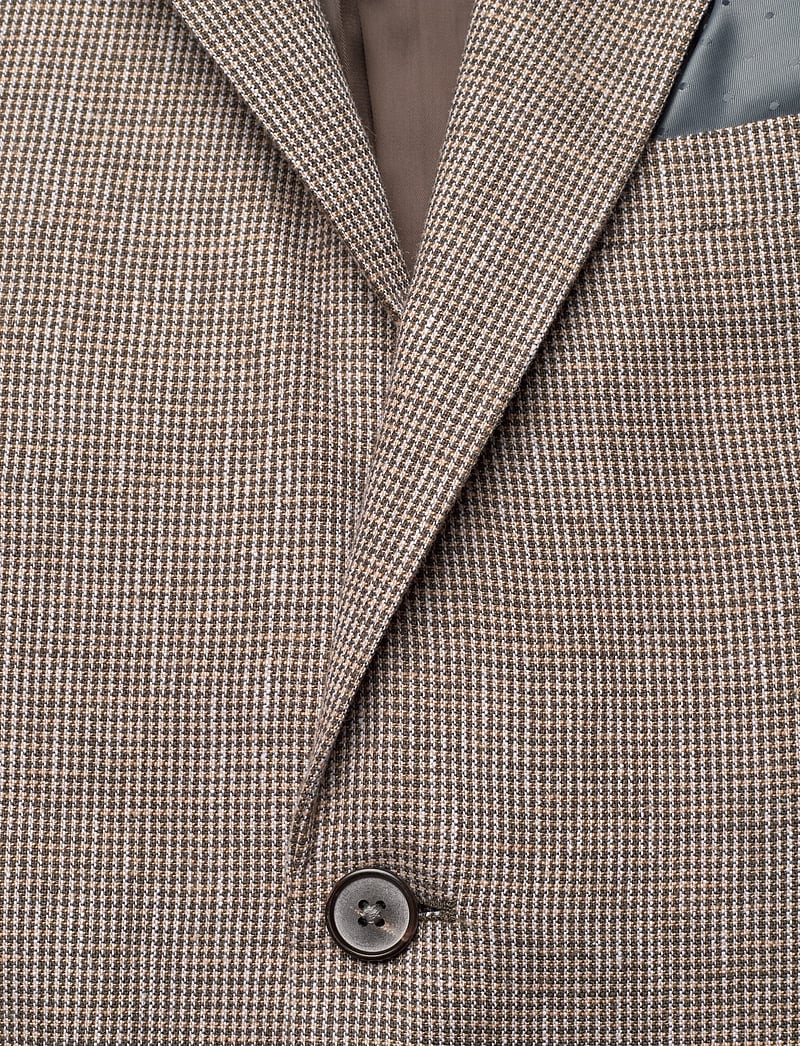 Lindbergh Black - Linen blend houndstooth blazer - Ühe rinnatisega pintsakud - dk sand mix - 2