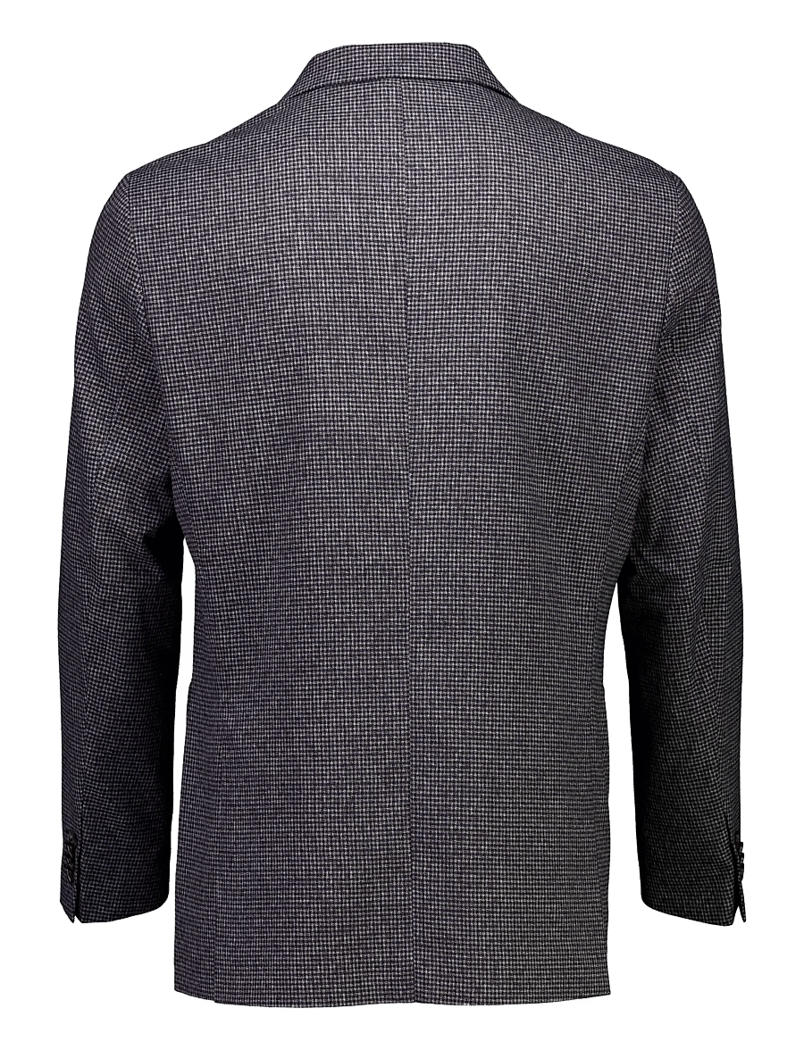 Lindbergh Black - Dobby check superflex unstructured blazer - enkeltradede blazere - brown mix - 2