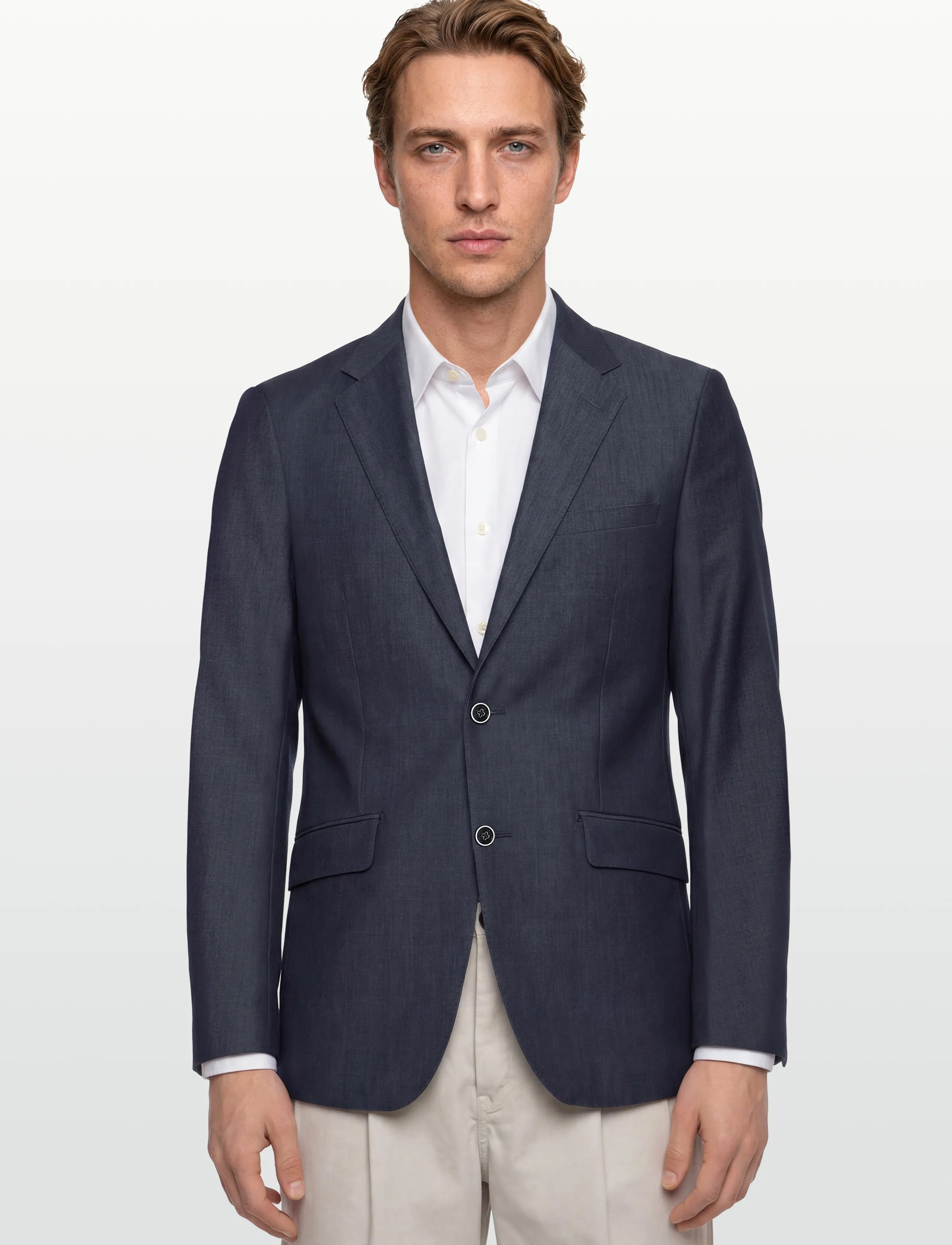 Lindbergh Black - Superflex blazer - combi - enkeltradede blazere - blue mel - 3