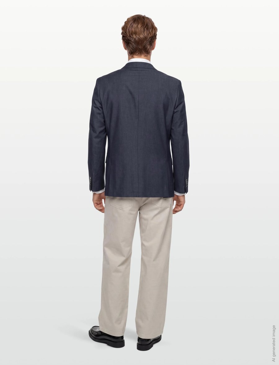 Lindbergh Black - Superflex blazer - combi - einreiher - blue mel - 4