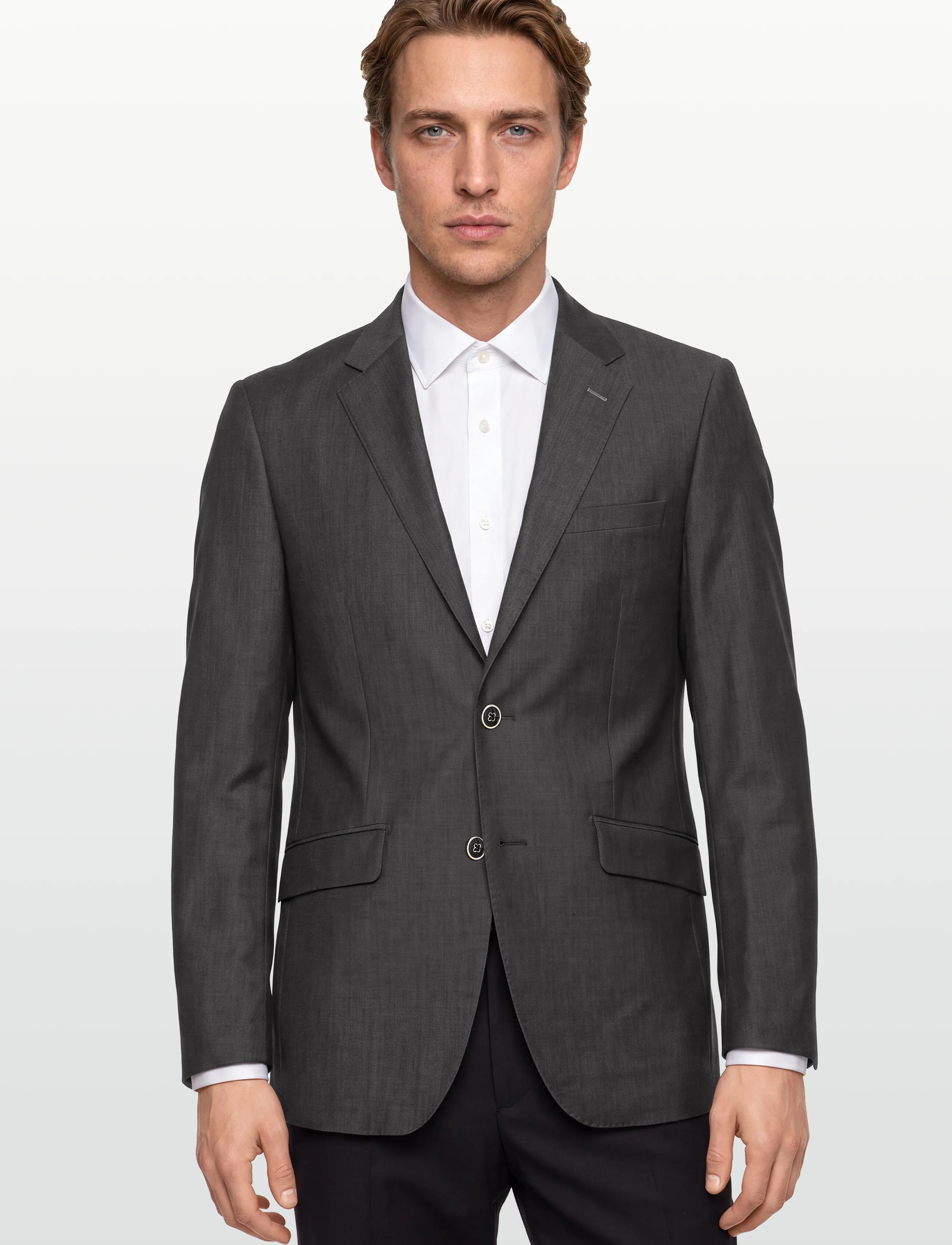 Lindbergh Black - Superflex blazer - combi - enkeltradede blazere - grey mel - 3