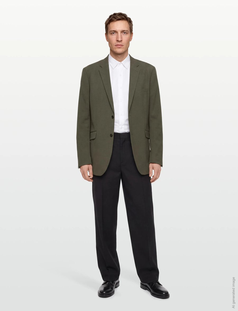 Lindbergh Black - Superflex blazer - einreiher - army - 0