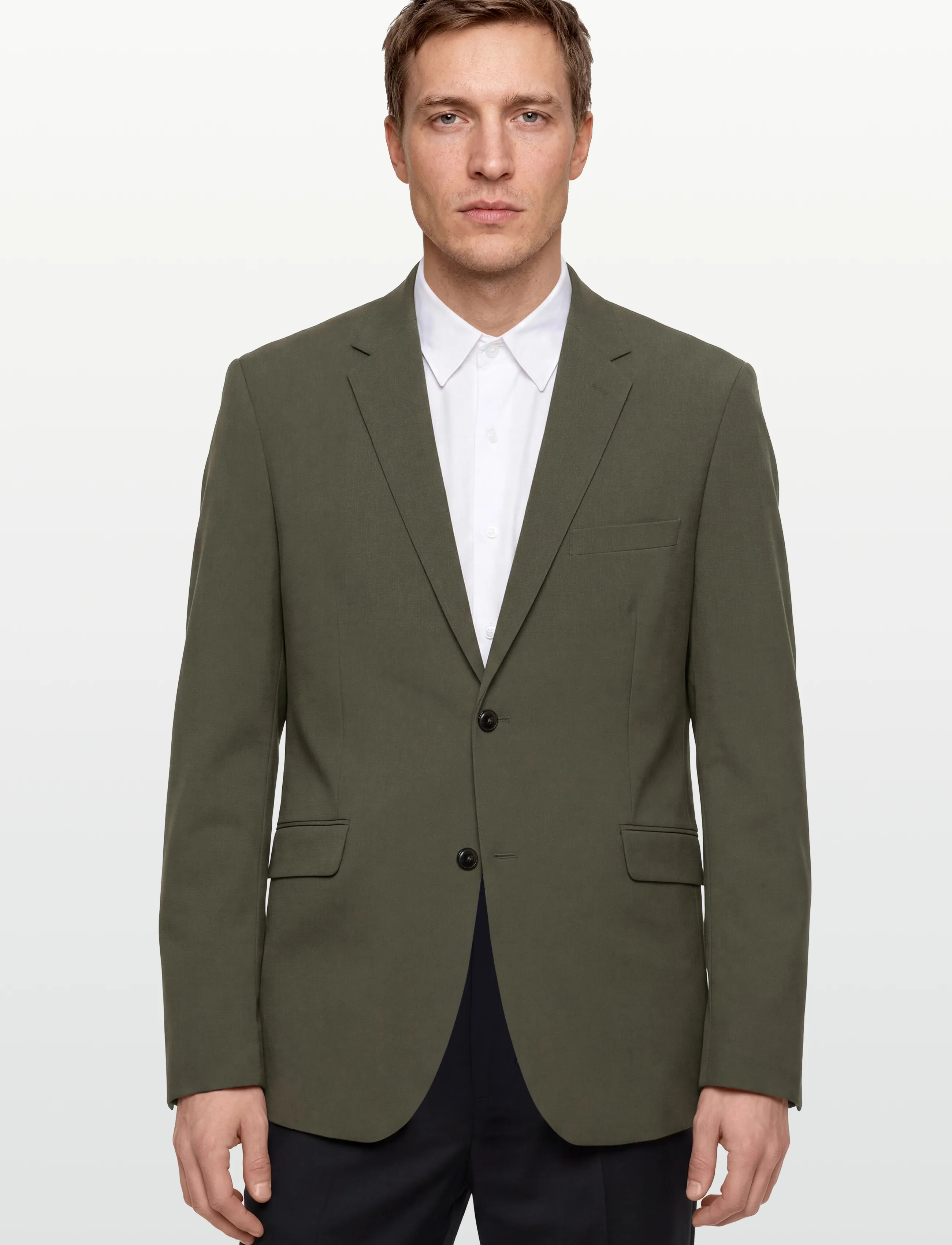 Lindbergh Black - Superflex blazer - einreiher - army - 3