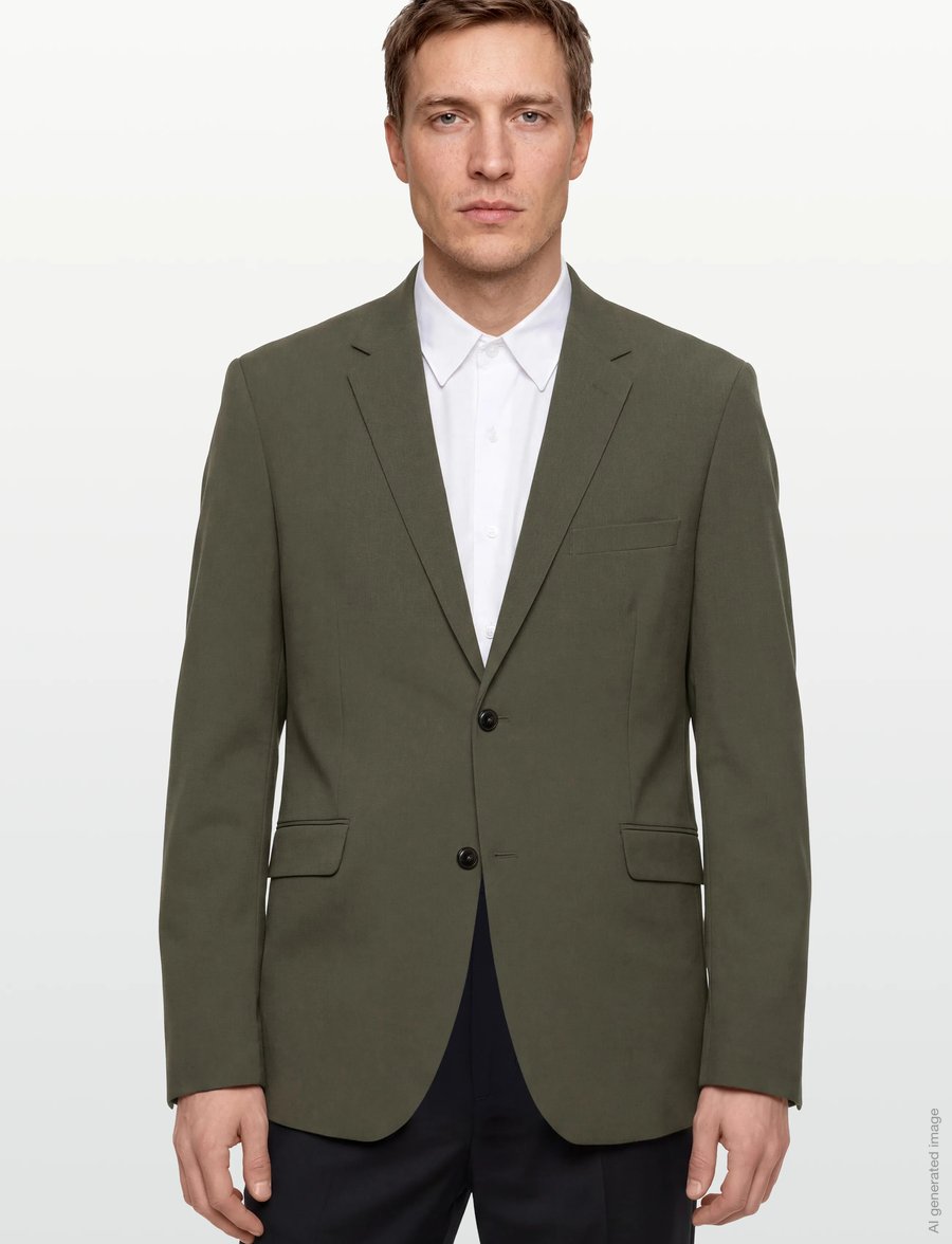 Lindbergh Black - Superflex blazer - einreiher - army - 3