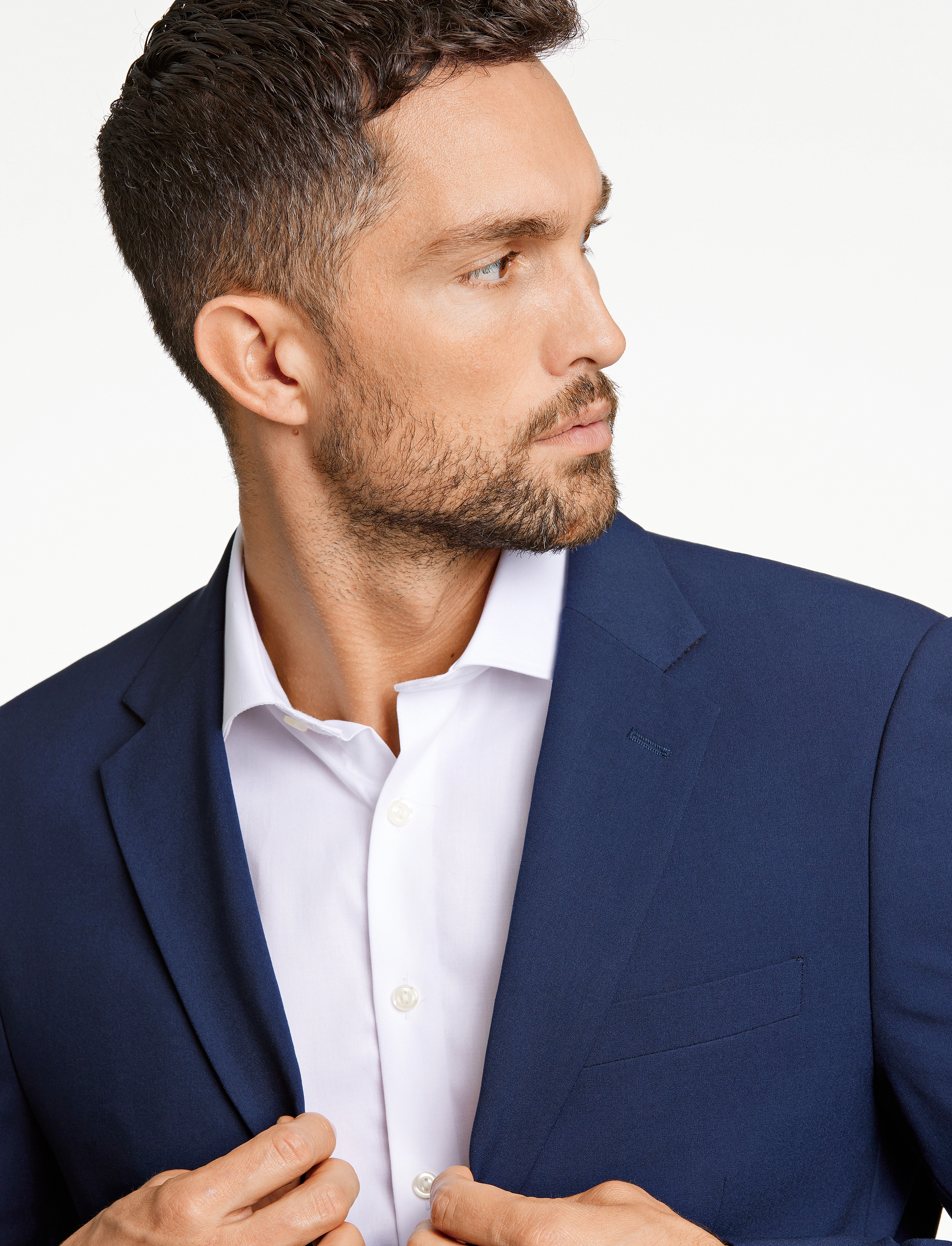 Lindbergh Black Superflex Blazer, 56, Navy, Blazere > Enkeltradede Blazere, Herre