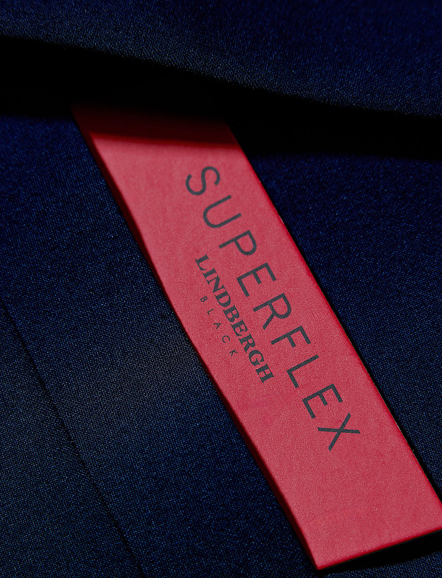 Lindbergh Black - Superflex blazer - einhnepptir blazerar - dk blue mel - 5