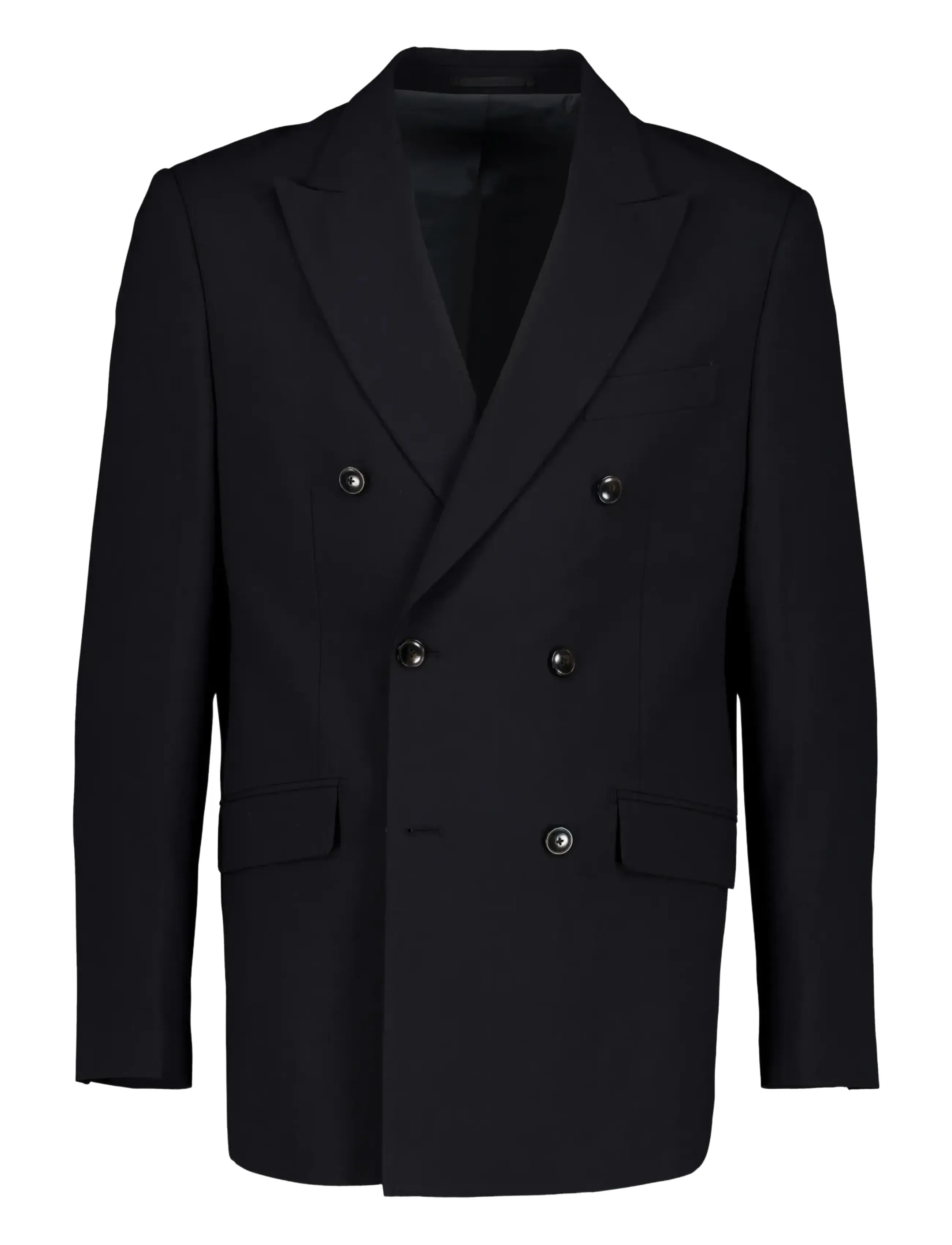 Lindbergh Black Superflex DB blazer - Suits & Blazers - BLACK / black