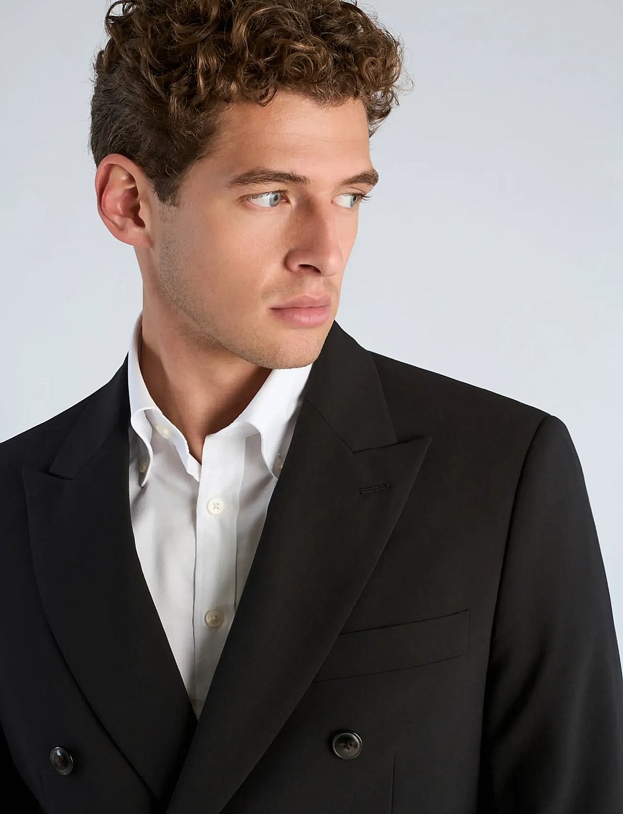Lindbergh Black - Superflex DB blazer - kaherealised pintsakud - black - 5