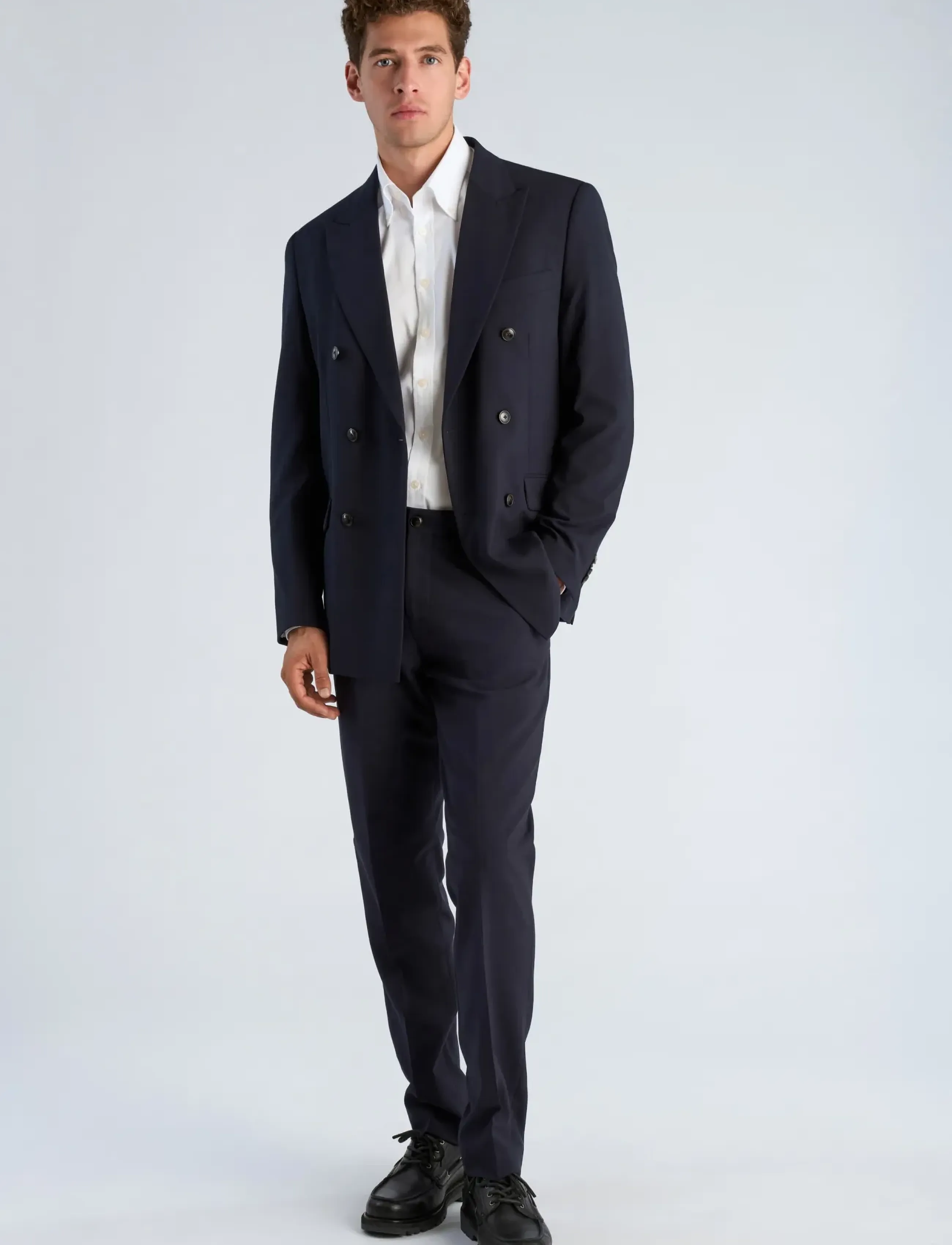 Lindbergh Black - Superflex DB blazer - double breasted blazers - navy - 0