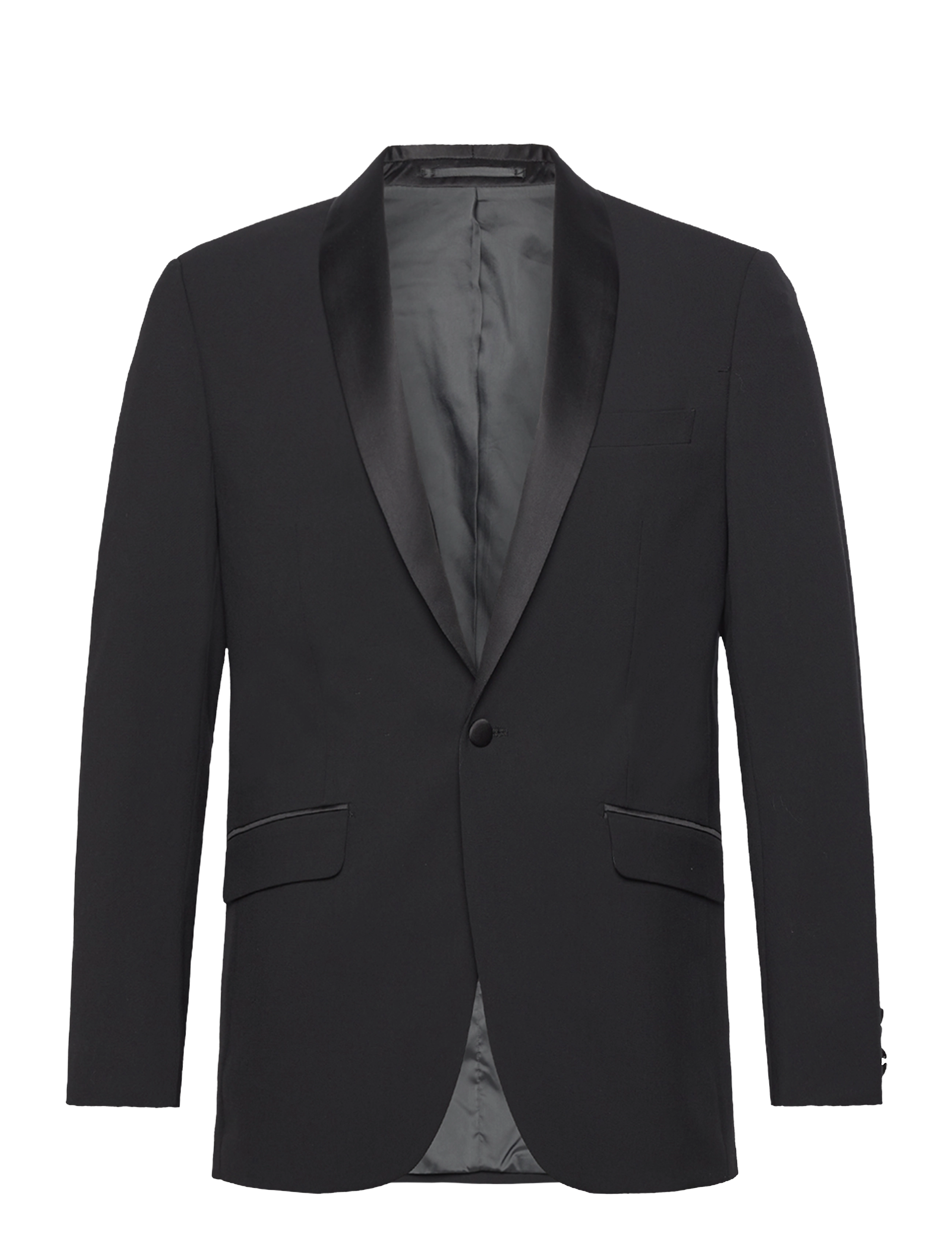 LINDBERGH Schwarz Superflex Tuxedo Blazer Schwarz - 58 - Herren