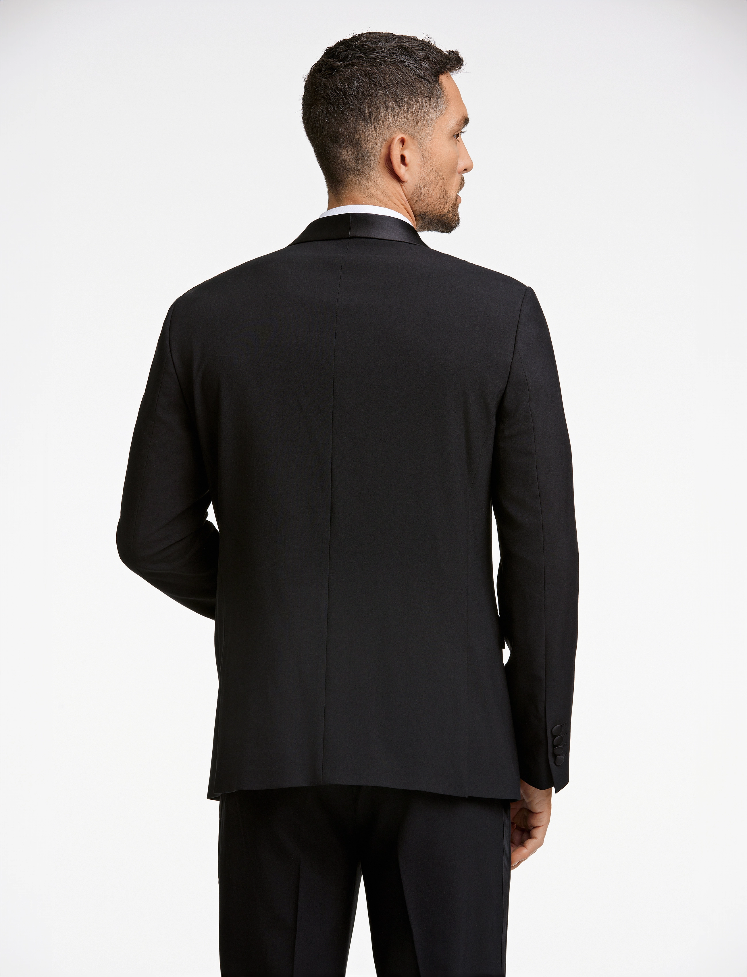 Lindbergh Black - Superflex tuxedo blazer - smokingud - black - 3