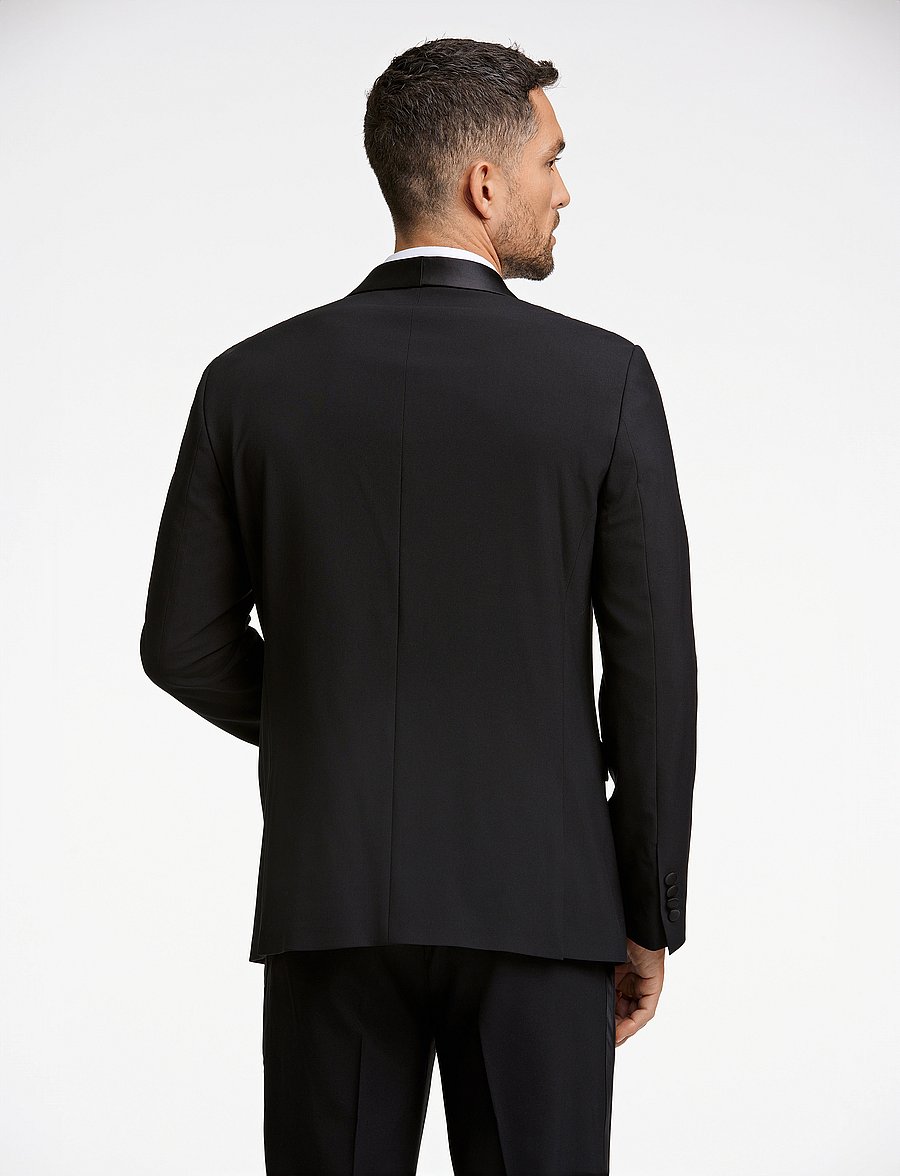 Lindbergh Black - Superflex tuxedo blazer - smokingi - black - 3