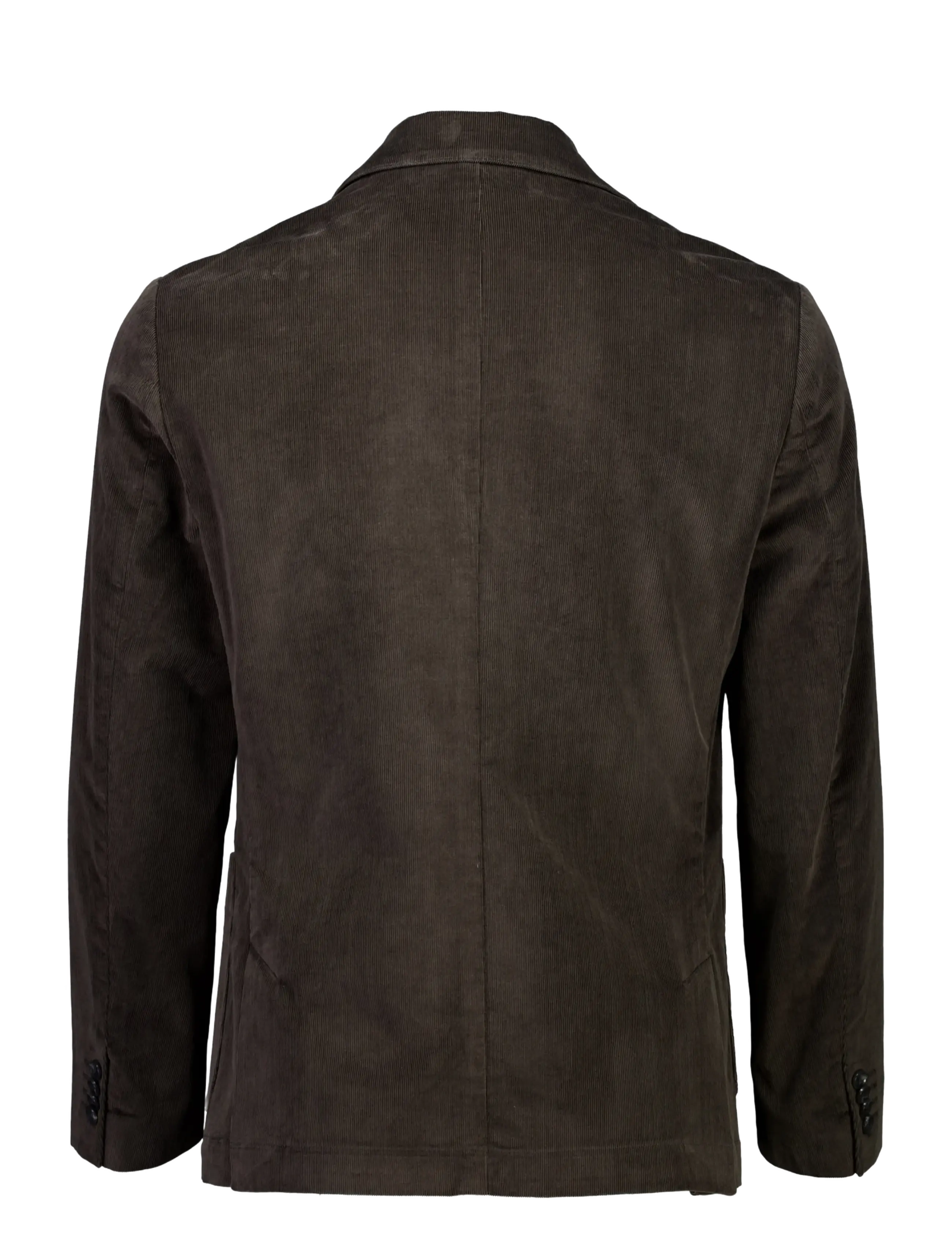 Lindbergh Black - 1927: Superflex cashmere touch corduroy half lined blazer - enkeltradede blazere - black olive - 1