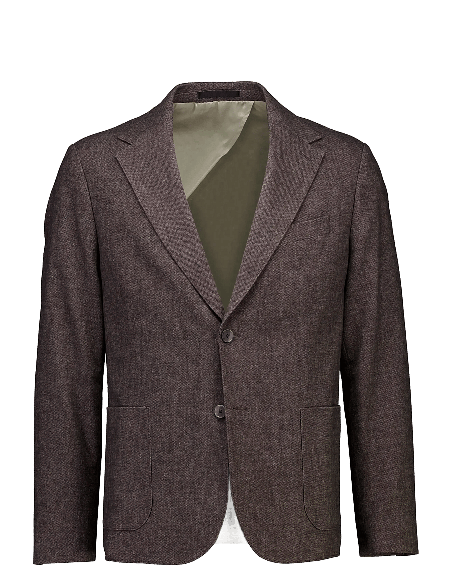 Lindbergh Black - 1927: Superflex half lined blazer - enkeltradede blazere - brown mix - 0