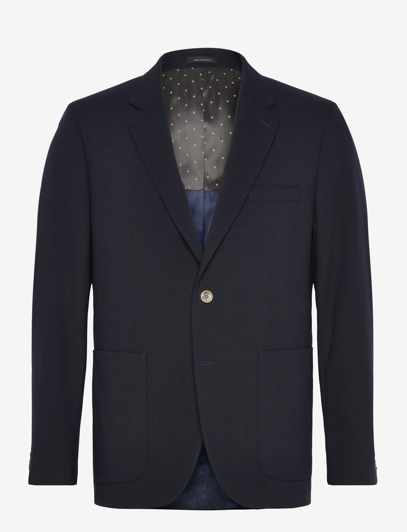 Lindbergh Black - Wool mix superflex blazer - enkeltradede blazere - navy - 0