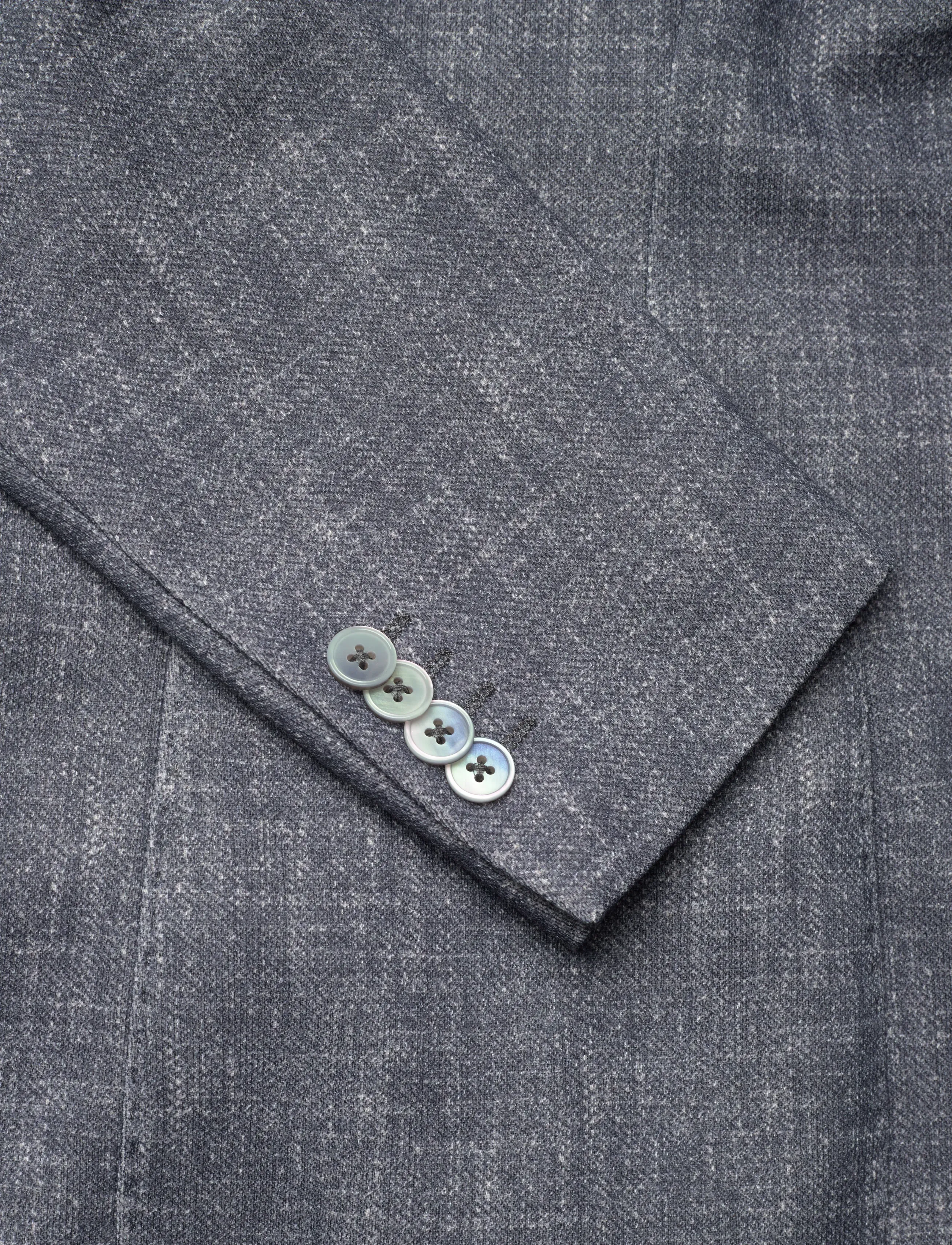 Lindbergh Black - Superflex half lined blazer - enkelknäppta kavajer - blue mel - 3