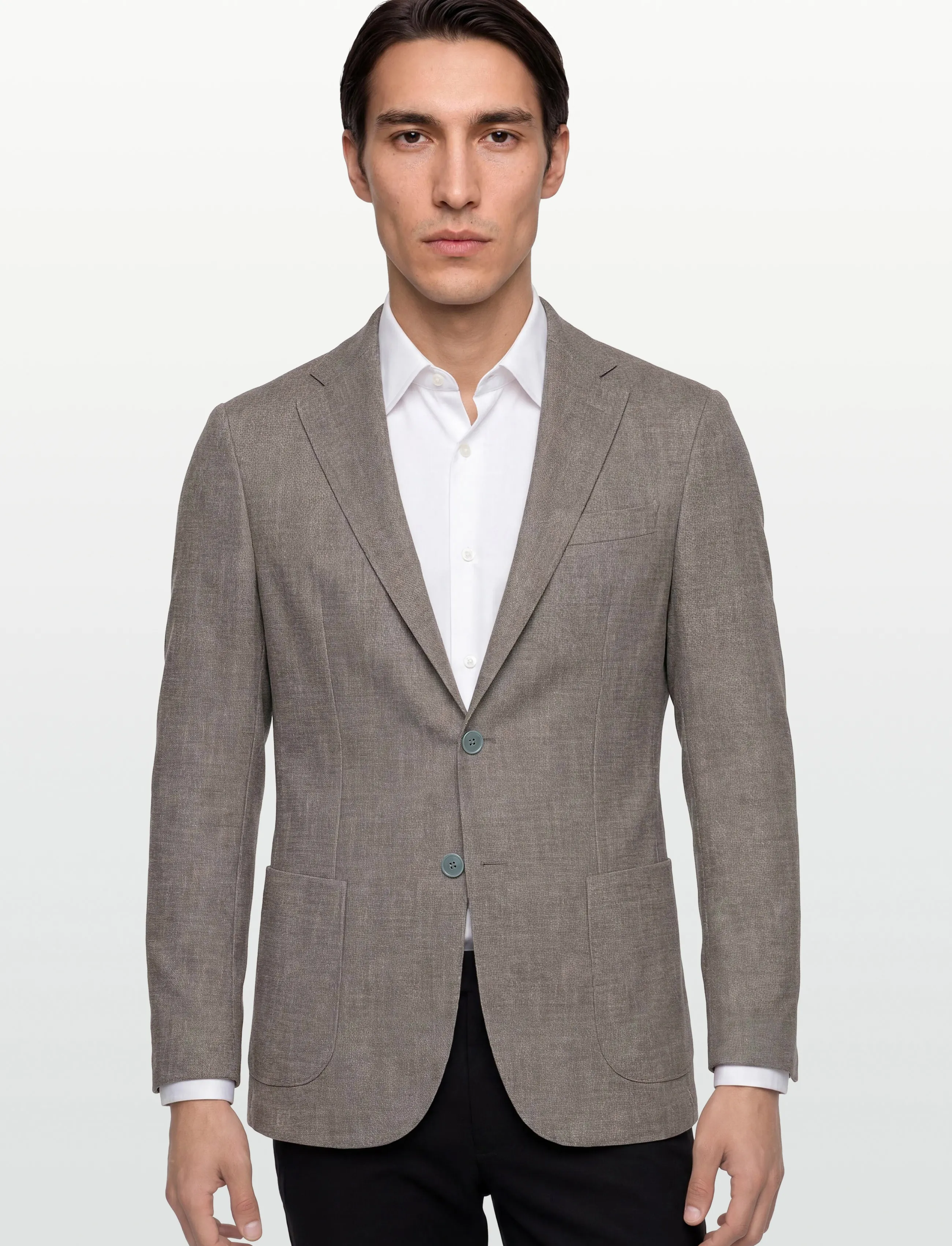 Lindbergh Black - Superflex half lined blazer - enkeltspente blazere - lt army mel - 3