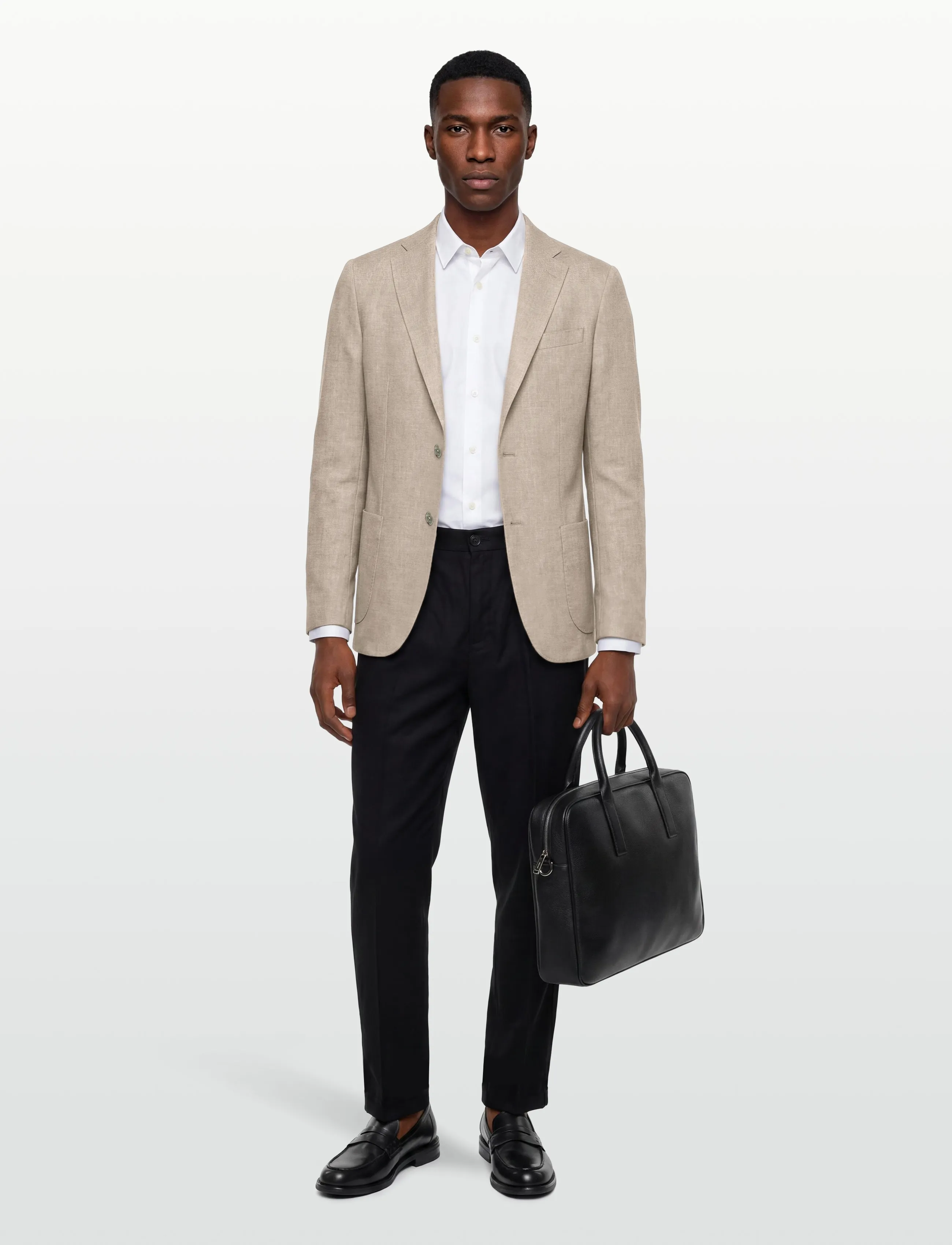 Lindbergh Black Superflex half lined blazer - Ülikonnad ja pintsakud - LT SAND MEL / beige