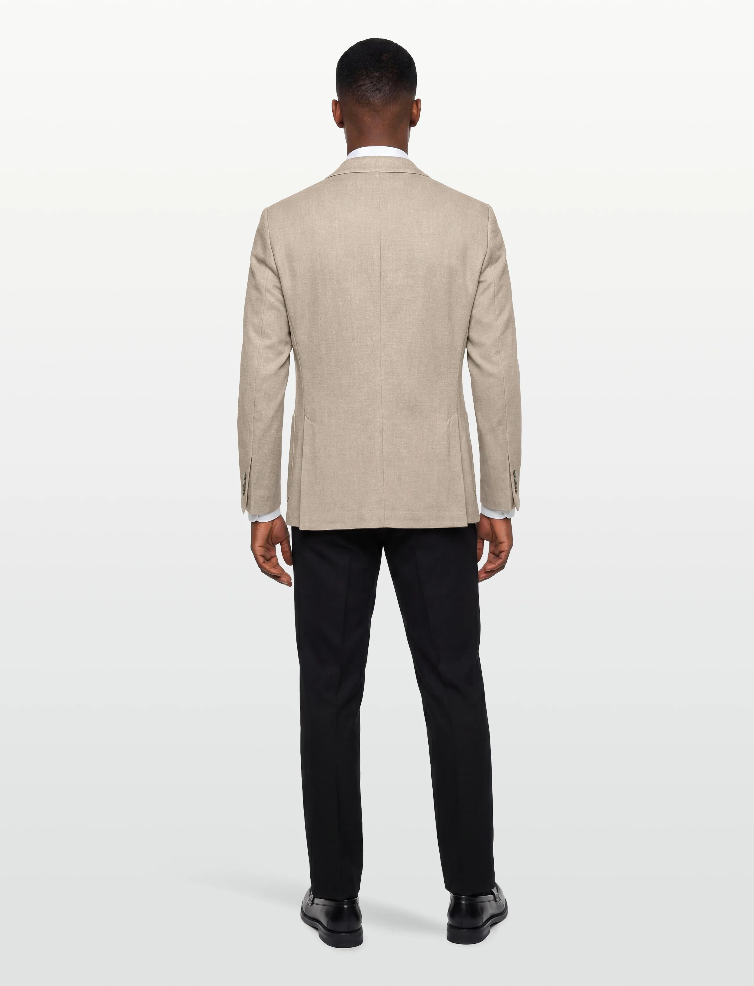 Lindbergh Black - Superflex half lined blazer - vienaeiliai švarkai - lt sand mel - 4