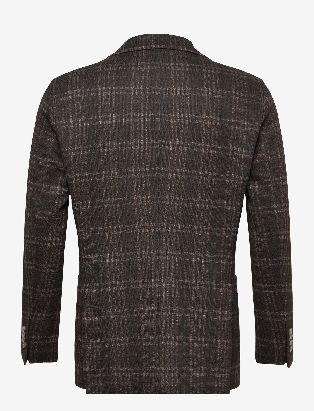 Lindbergh Black - Superflex half lined check blazer - Ühe rinnatisega pintsakud - brown mel - 1