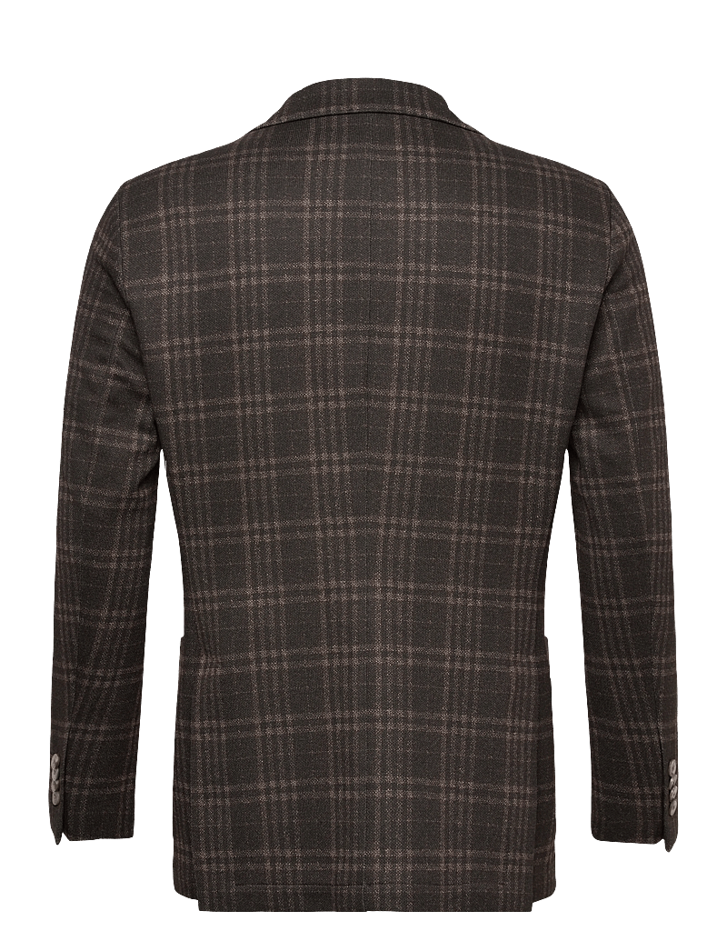 Lindbergh Black - Superflex half lined check blazer - Ühe rinnatisega pintsakud - brown mel - 1