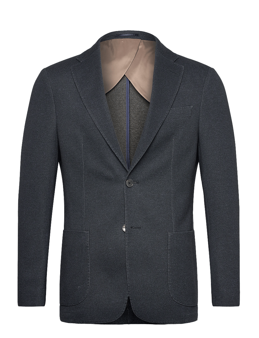 Lindbergh Black - Superflex half lined blazer - blazers à boutonnage simple - blue mel - 0
