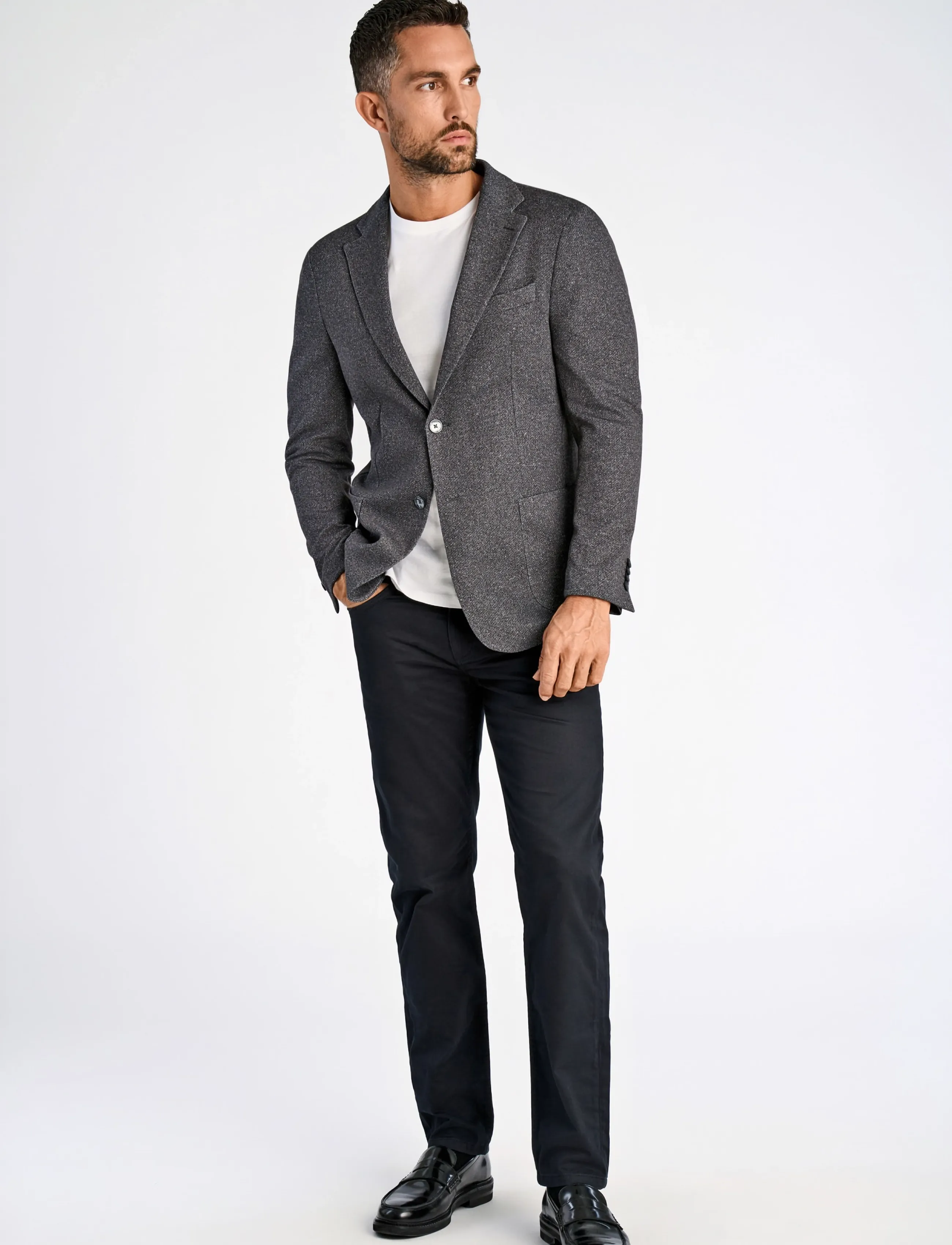 Lindbergh Black Superflex half lined blazer - Shop by occasion - BLUE MEL / navy