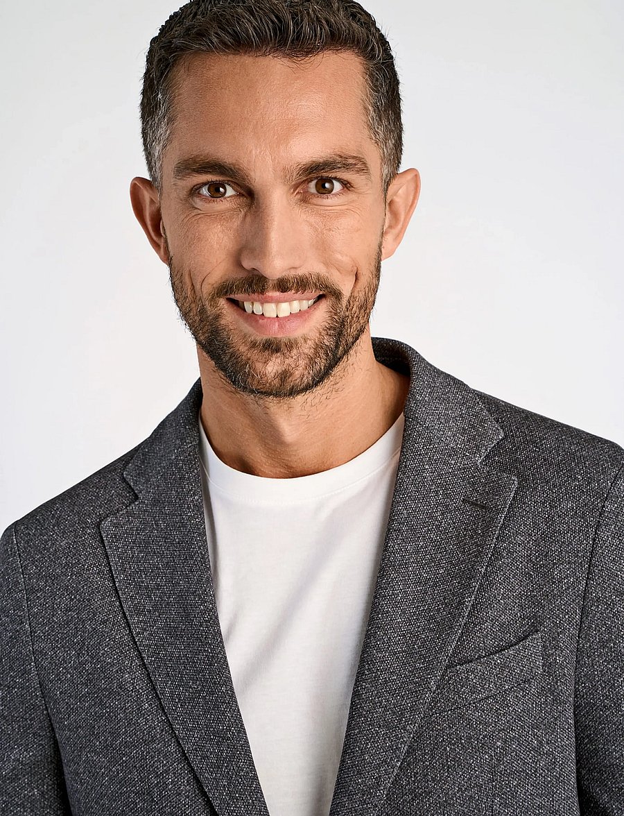 Lindbergh Black - Superflex half lined blazer - einreiher - blue mel - 5