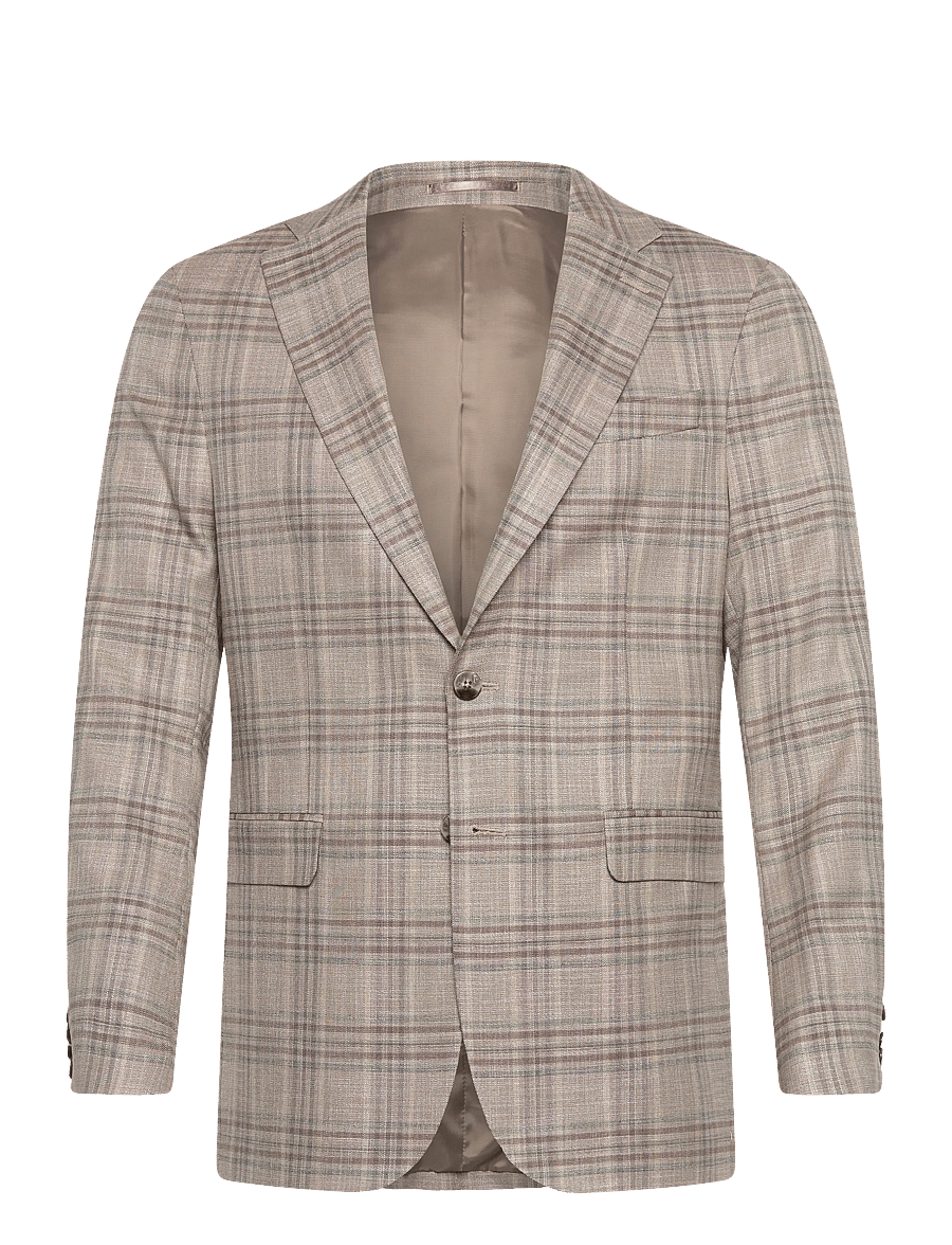 Lindbergh Black - Superflex check blazer - marynarki jednorzędowe - sand mix - 0