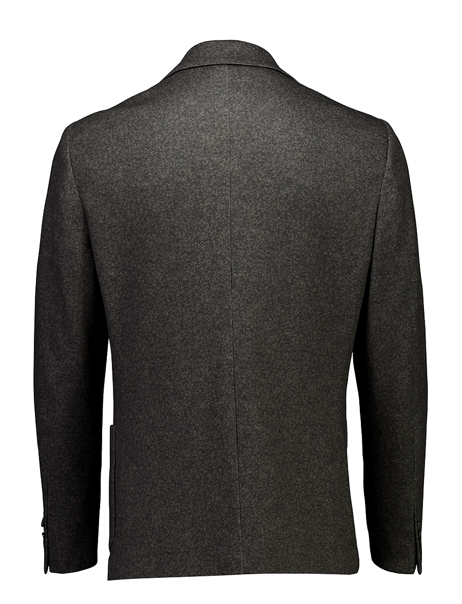 Lindbergh Black - 1927: Superflex half lined blazer - enkeltradede blazere - dk brown mel - 2