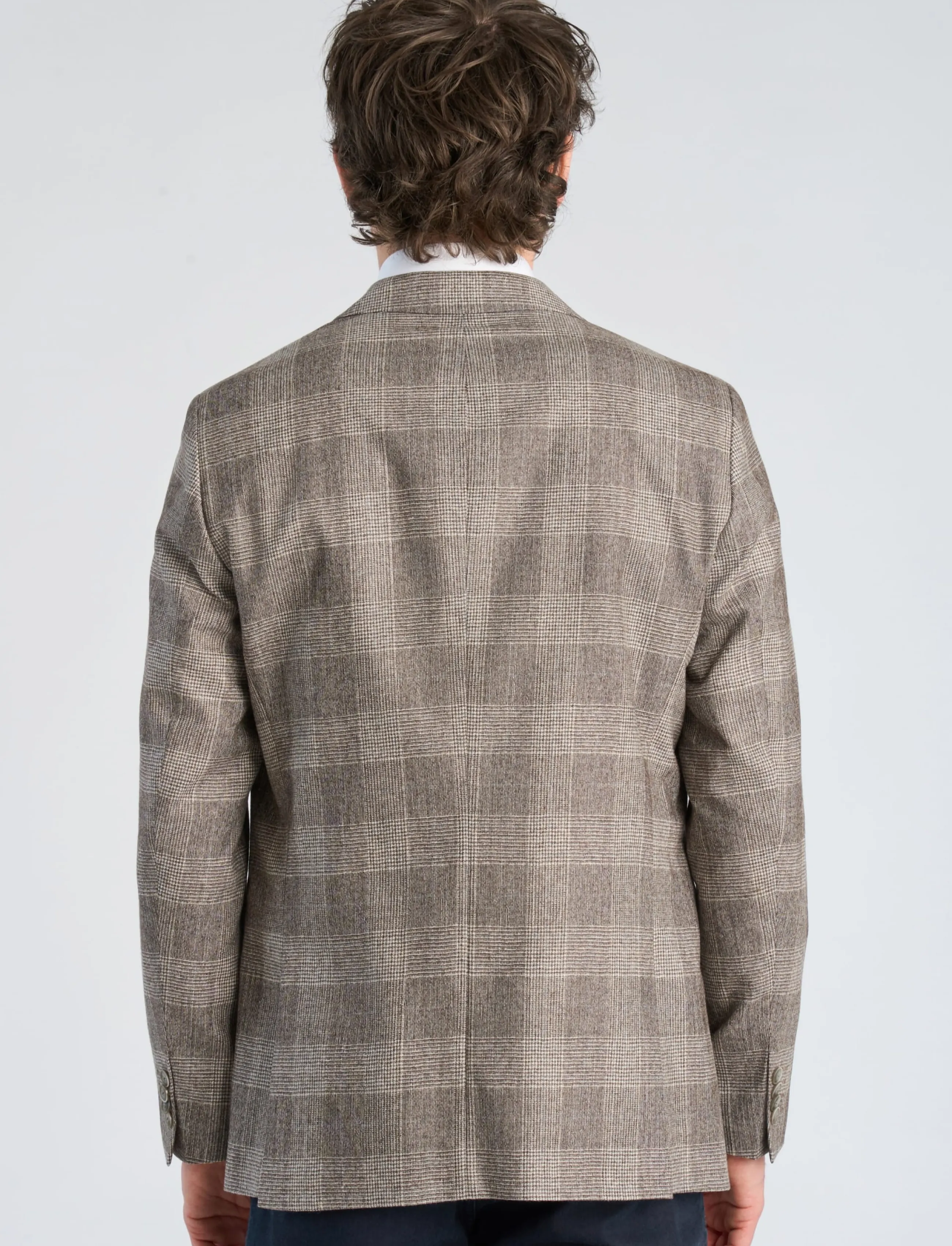 Lindbergh Black - 1927: cashmere blend blazer - enkeltradede blazere - dk sand mix - 4