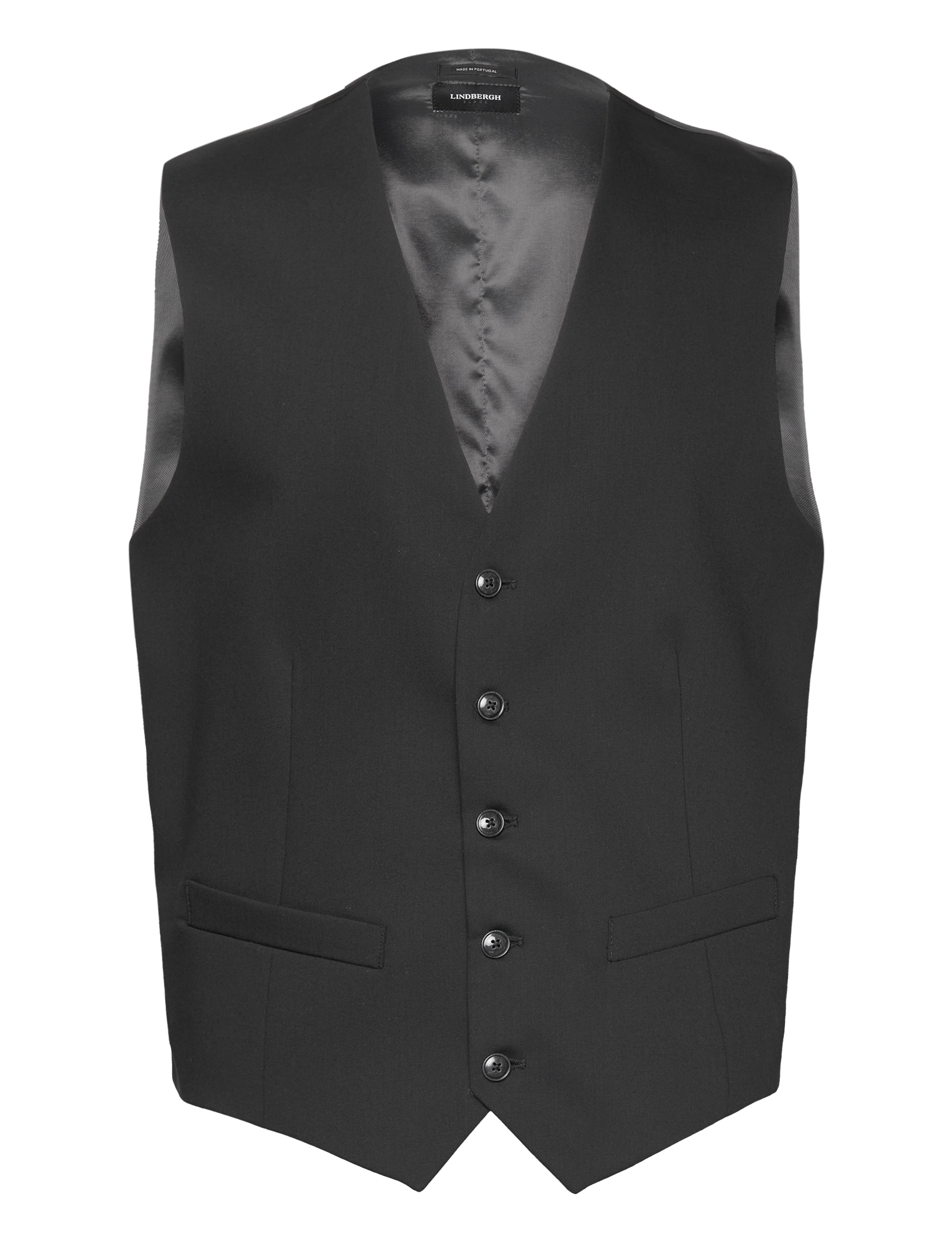 LINDBERGH Schwarz Technical Stretch Weste Schwarz - 54 - Herren