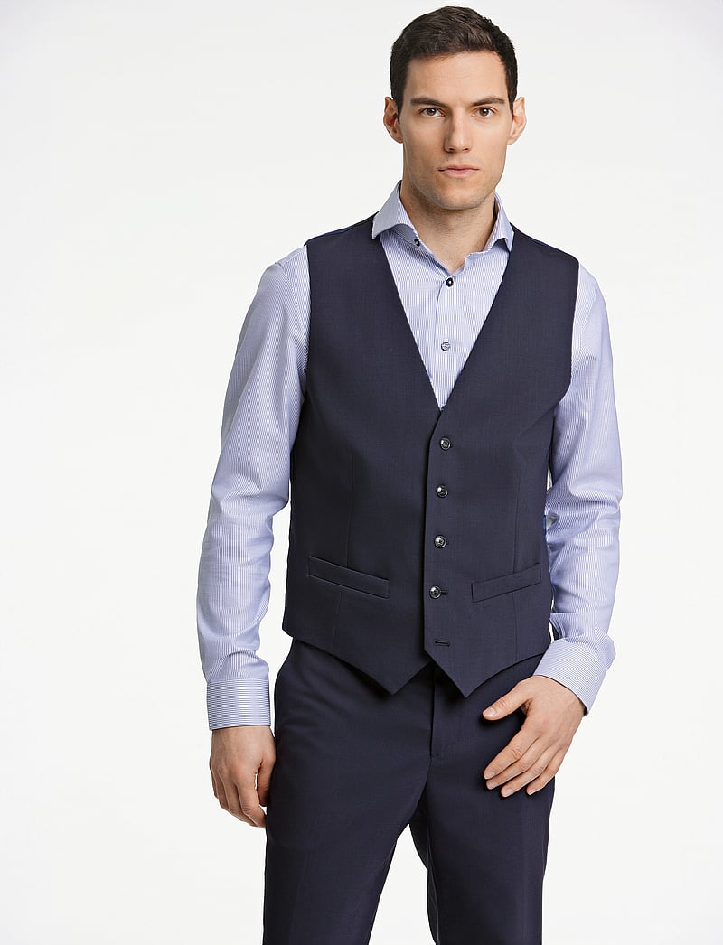 Lindbergh Black - Technical stretch waistcoat - Ülikonnavestid - navy - 0