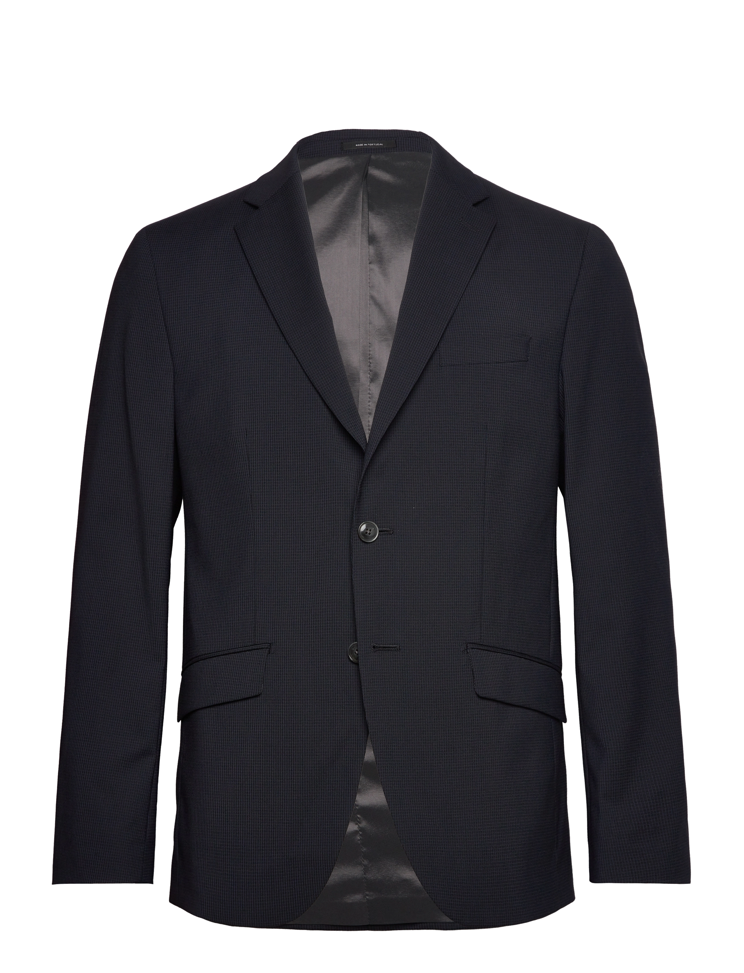LINDBERGH Schwarz Technical Micro Check Superflex Bla Blau - 50 - Herren